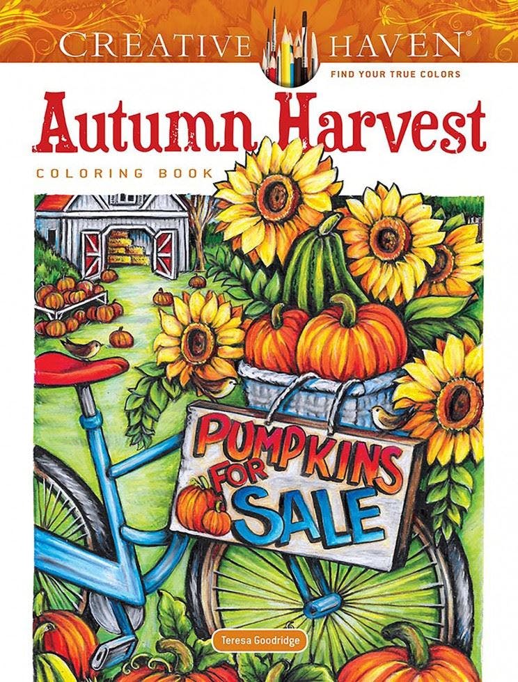 Creative Haven Autumn Harvest Coloring Book by Teresa Goodridge (2023, Trade ... - Image 7