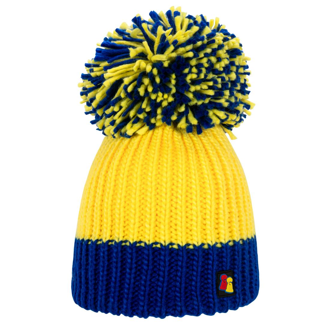 Big Bobble Hats Unisex Blue/Yellow Cool Bananas