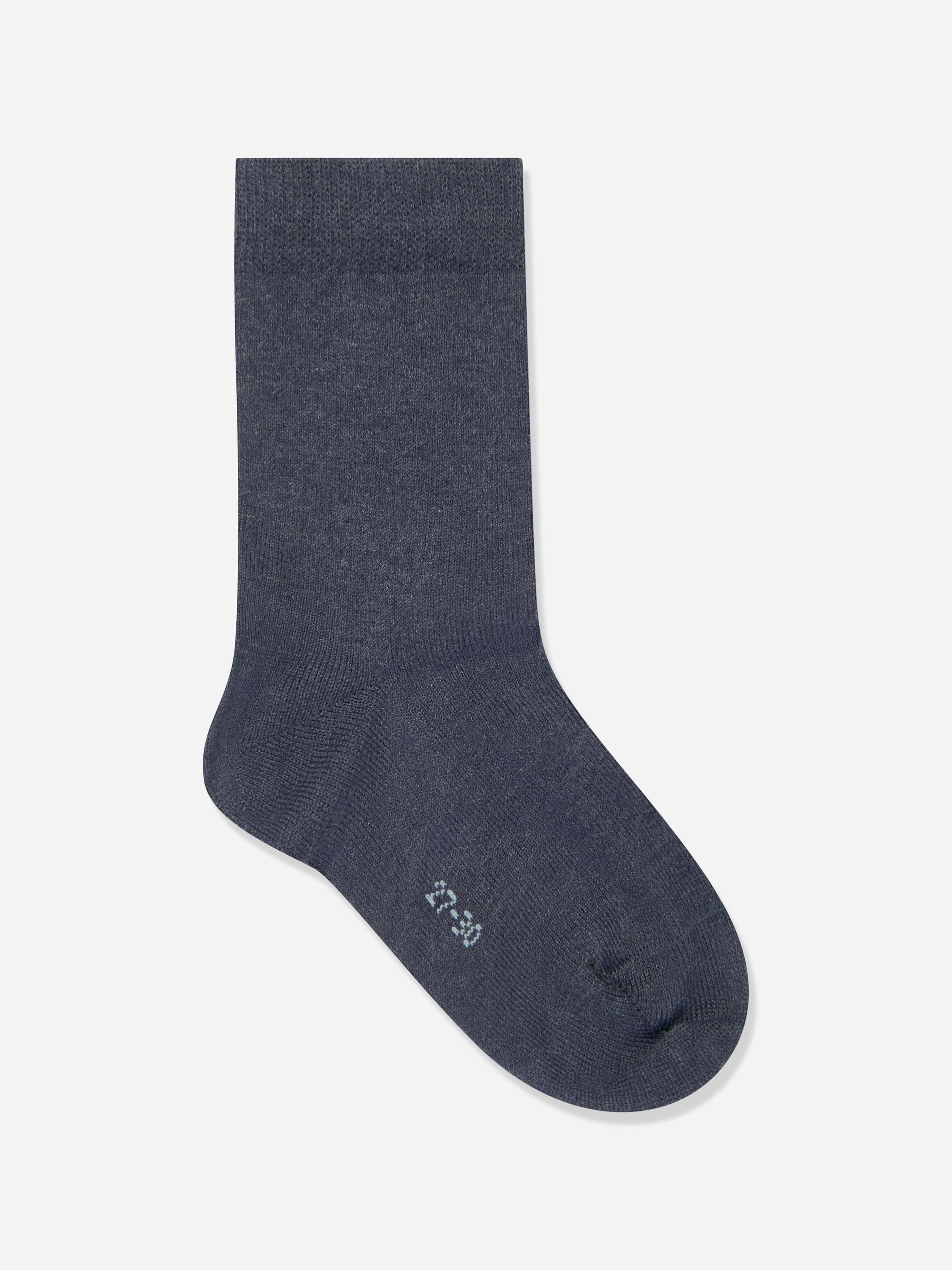 Falke Boys Blue Kids Family Socks In - Eu 19 - 22 Uk 3.5 - 5