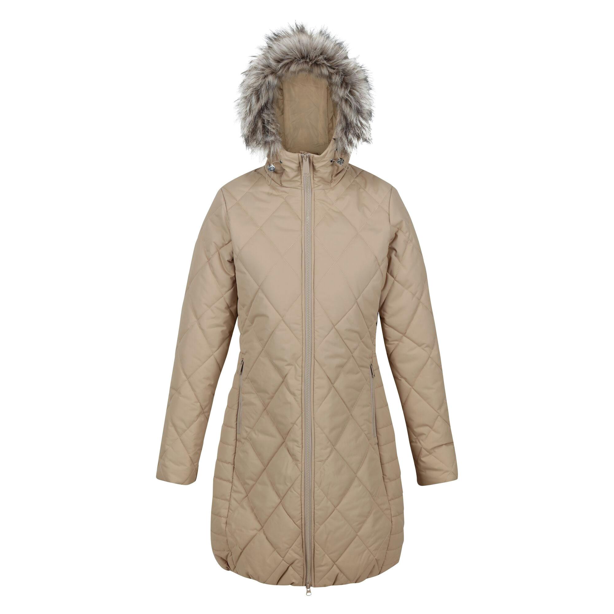 Regatta Women's Fritha Ii Insulated Parka - Barleycorn - Barleycorn - 12 Uk - 100% Polyester