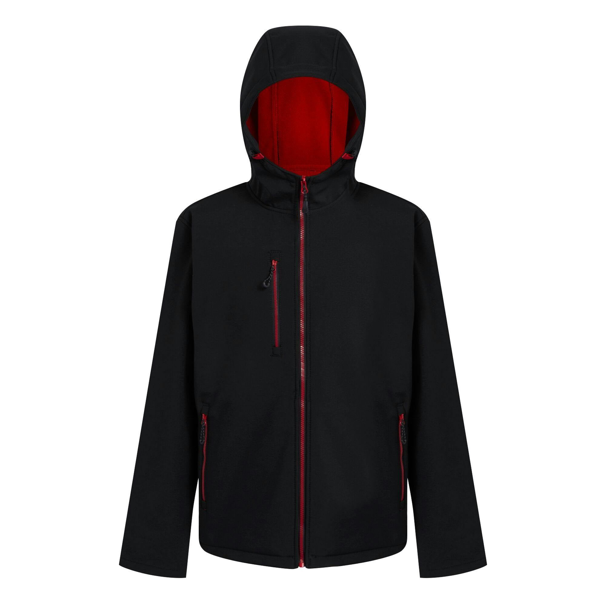 Regatta Men's Black/Red Professional 2 Layer Soft Shell Jacket - /Classic - Xs - /Classic - 100% Mixed