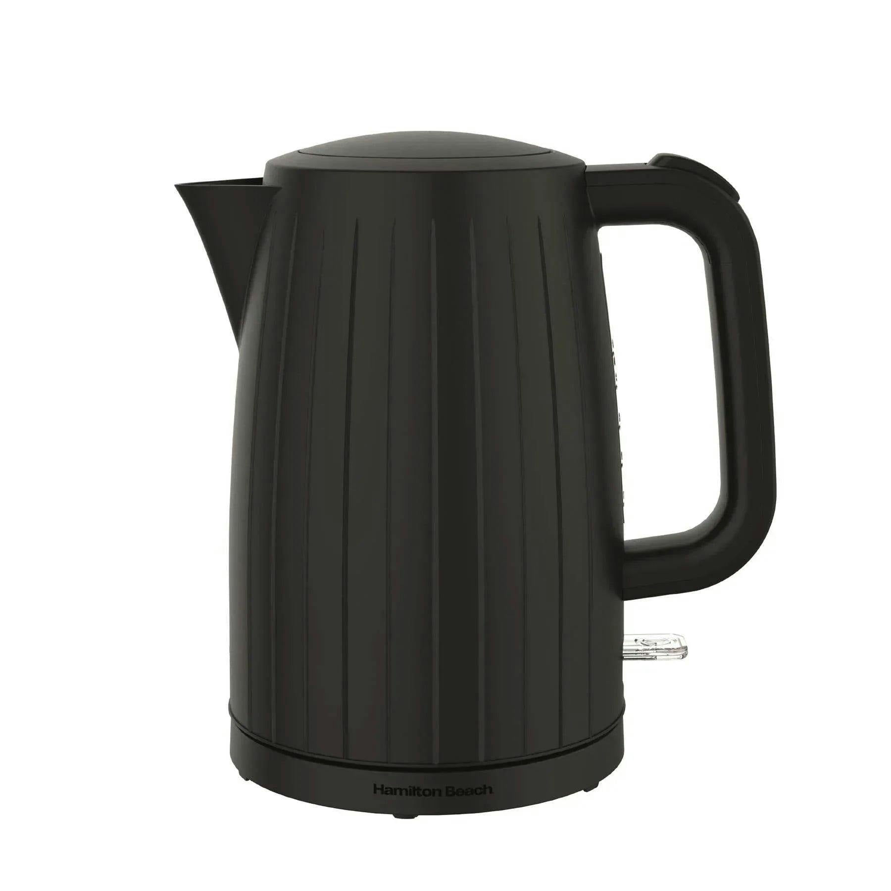 Hamilton Beach Black Stealth 1.7L Textured Kettle - Matte - Image 4