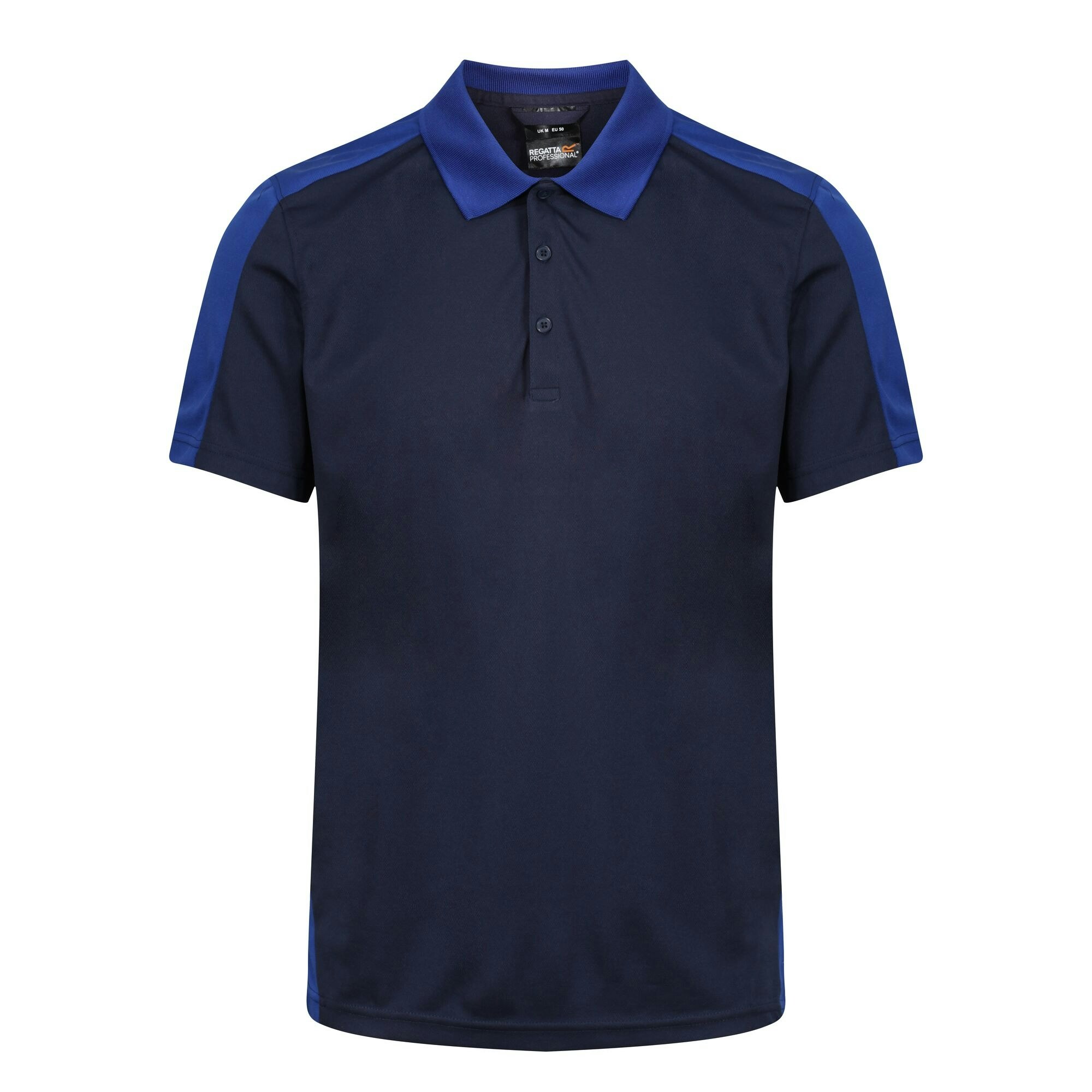 Regatta Contrast Coolweave Pique Polo Shirt - Navy/New Royal - Navy/New Royal - Medium