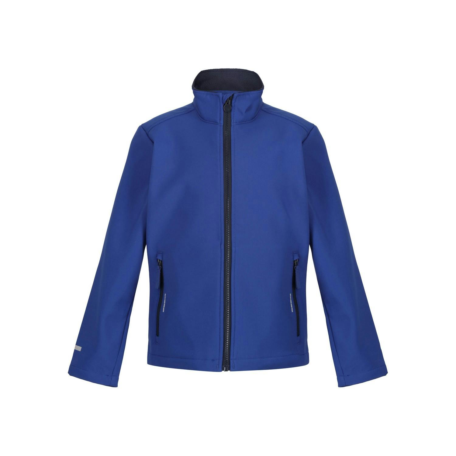 Regatta Kids Ablaze 2 Layer Soft Shell Jacket - New Royal/Navy - 12-13 Years - New Royal/Navy - 100% Mixed