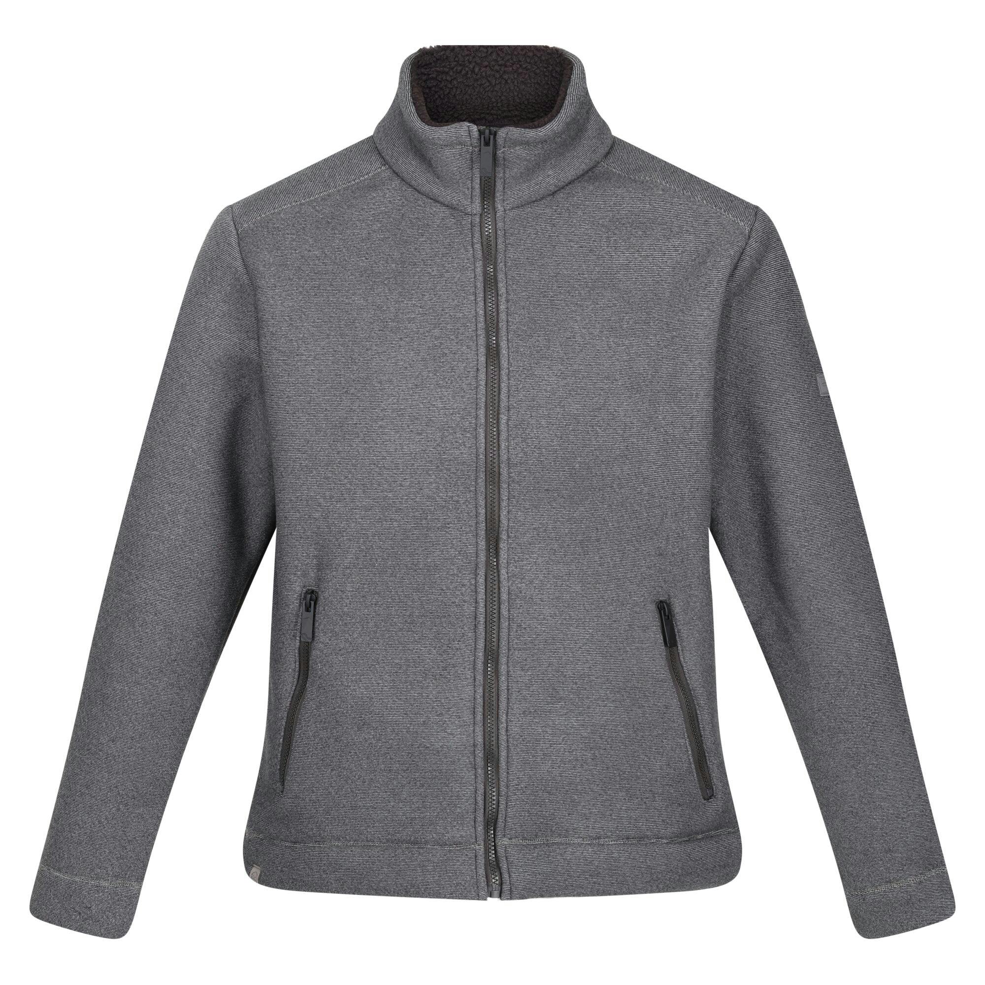 Regatta Men's Grey/Black Garrian Ii Full Zip Fleece Jacket - Storm - 5XL - Storm - 100% Polyester