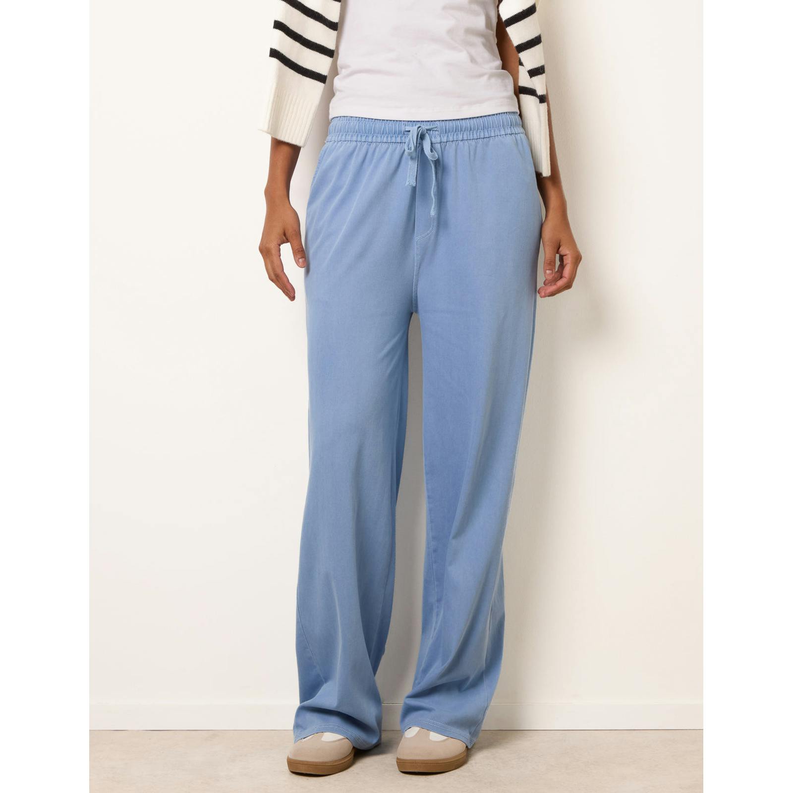Blue Vanilla Elastic Waist Trousers - M