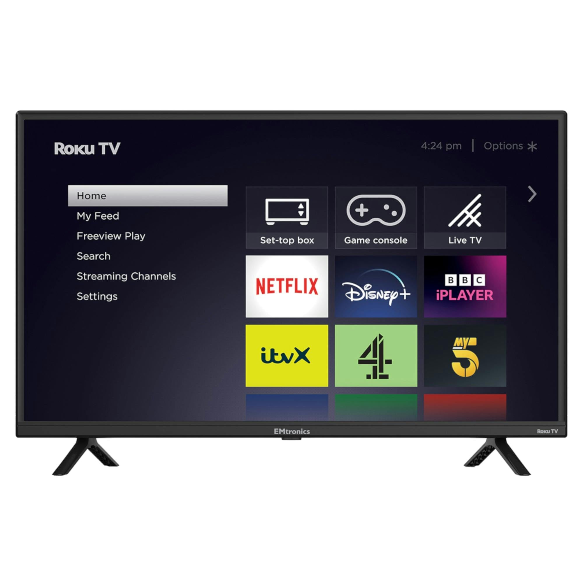Emtronics Roku Tv Smart 32" Hd Ready With Freeview Play And Apps