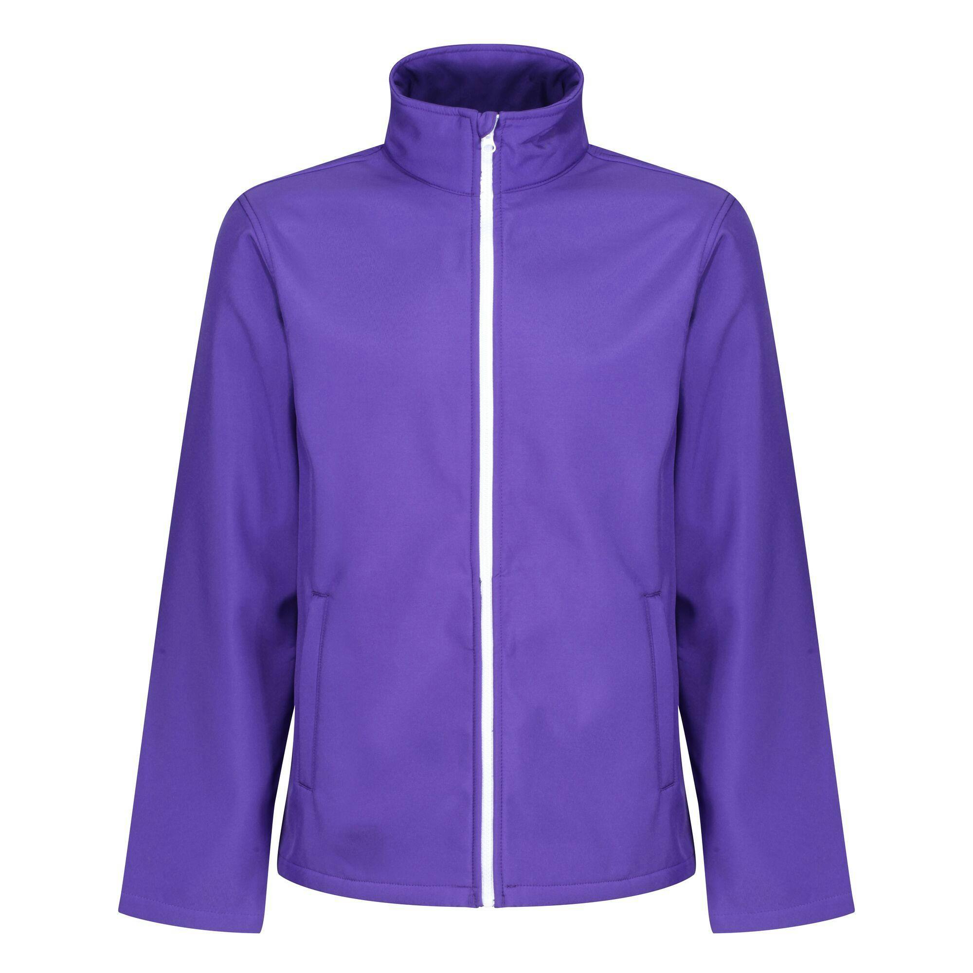 Regatta Men's Purple/Black Standout Ablaze Printable Soft Shell Jacket - S - 100% Softshell