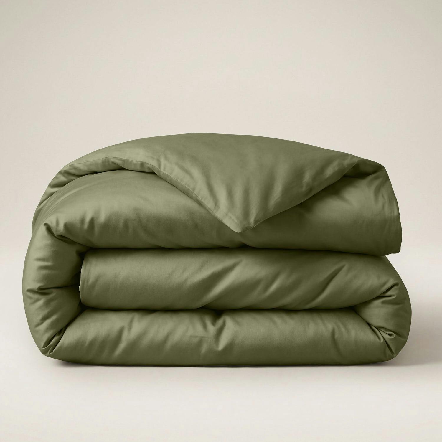 Rackhams Green Sateen Duvet Cover - King
