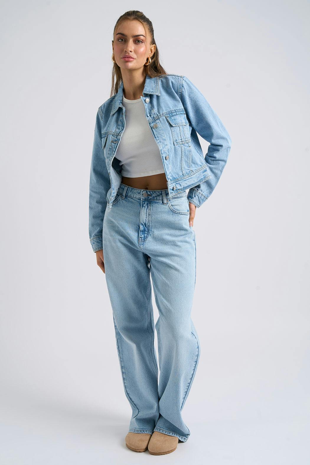 Urban Bliss Bleach Wide Leg Jean - 8