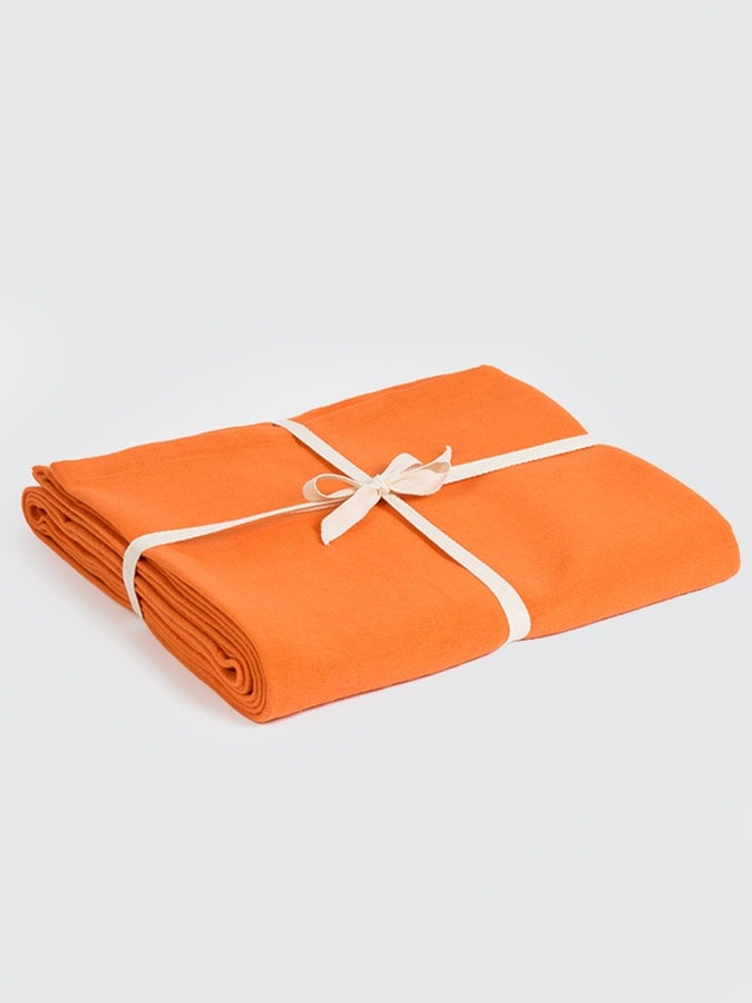 Rackhams Gots Organic Cotton Yoga Blanket - Saffron