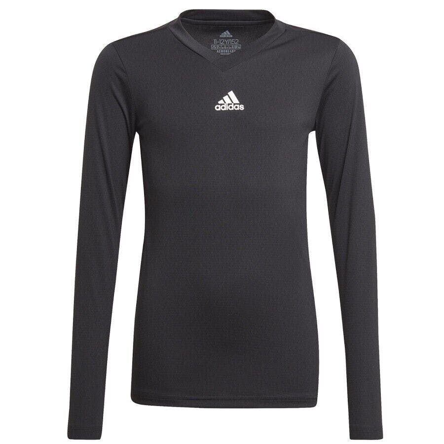 Adidas Boys Black /Girls Base First Layer Thermal T Shirt Top Gn5710 - 116 5-6 Years
