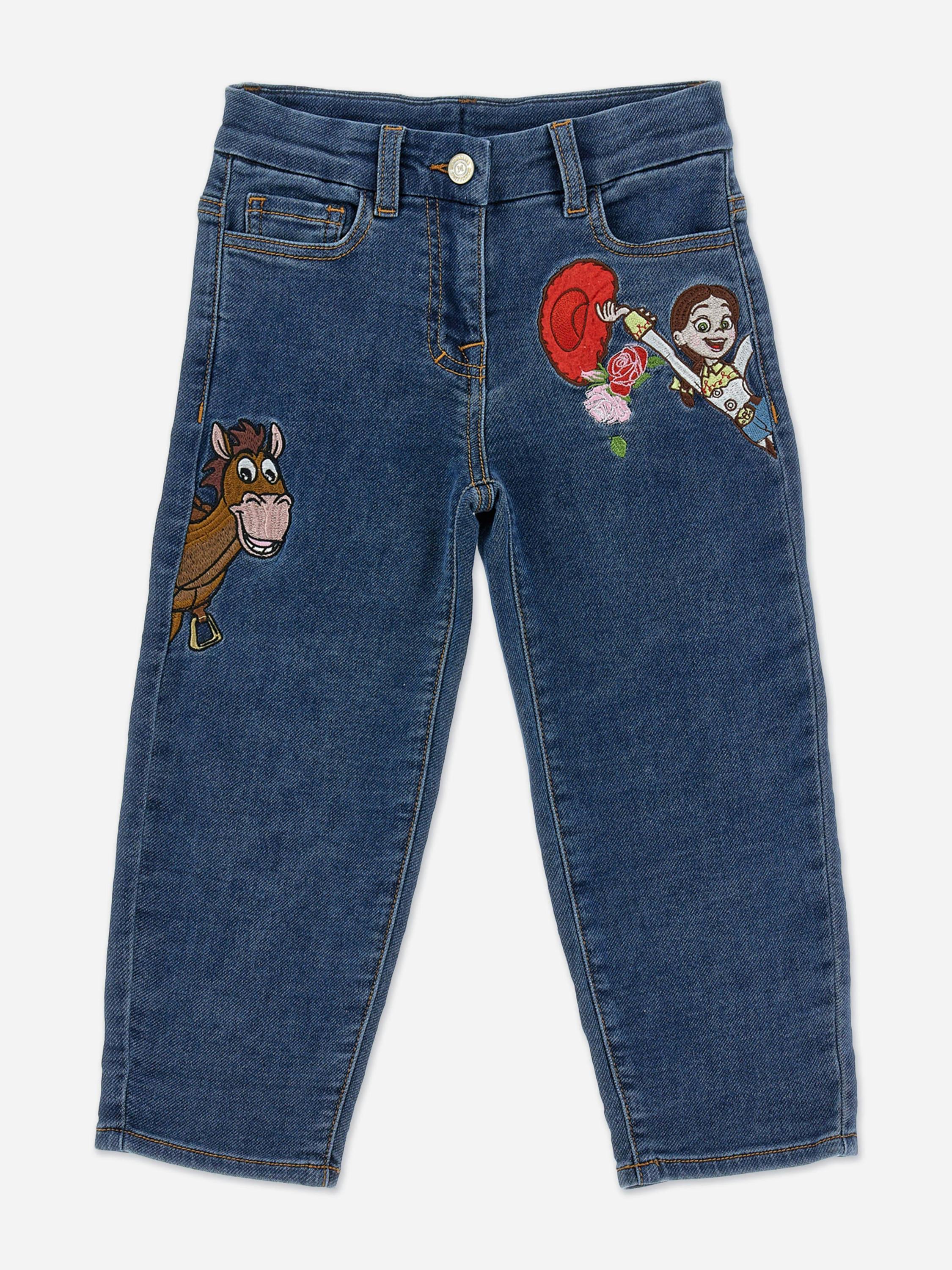 Monnalisa Girls Blue Disney Toy Story Jeans In - 6 Yrs
