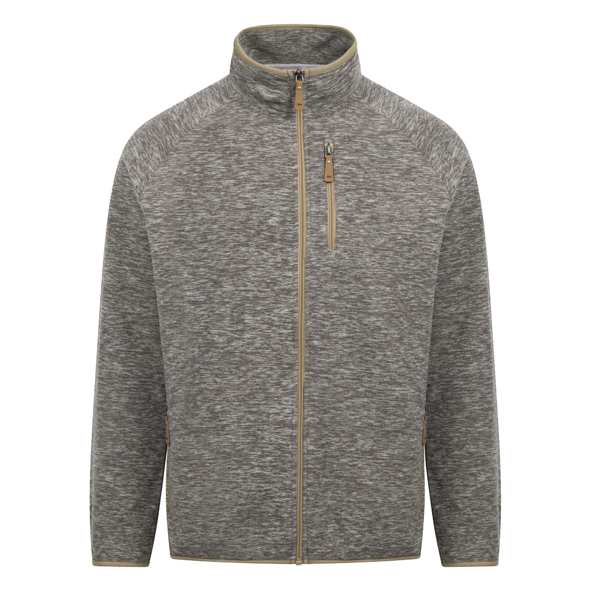 Trespass Men's Grey Cochrane At300 Fleece Jacket - Marl - L - Marl - 100% Mixed
