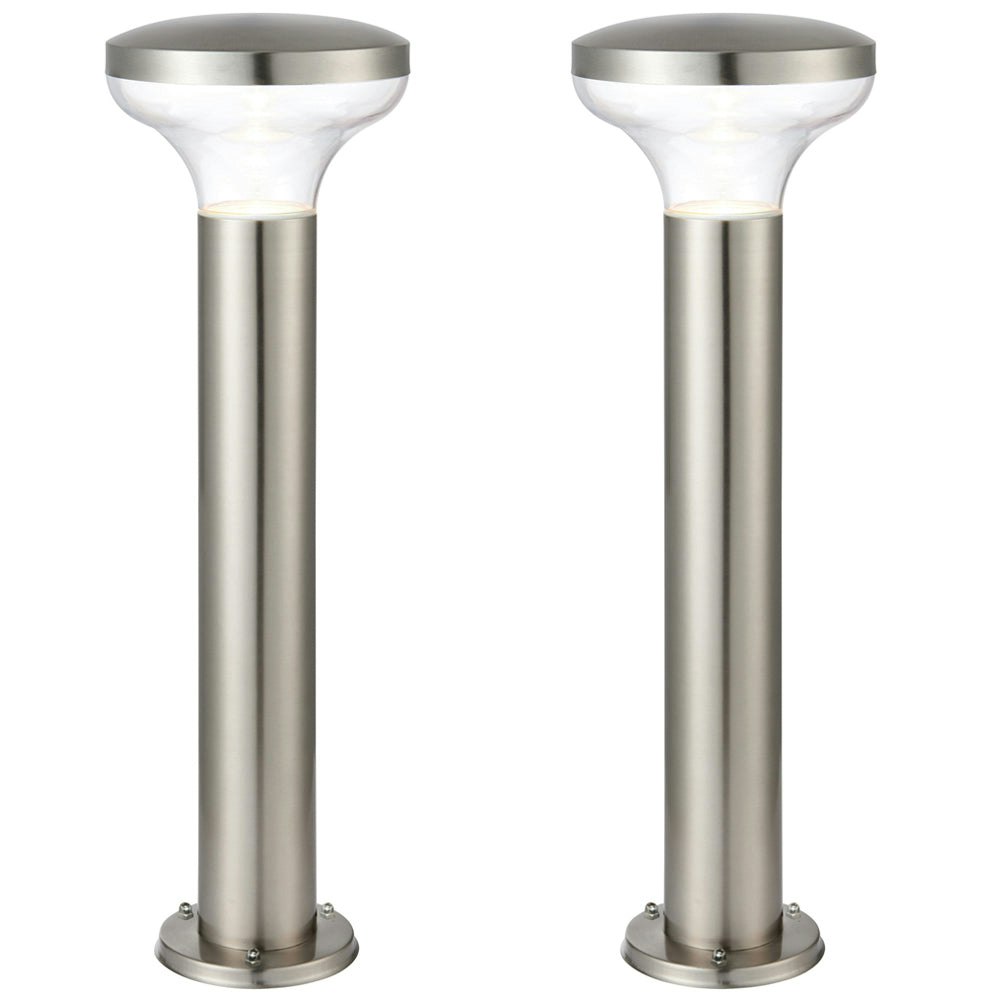 Rackhams Light Pack Outdoor Post Bollard Marine Steel 0.5M Led Garden Driveway Path Size 2