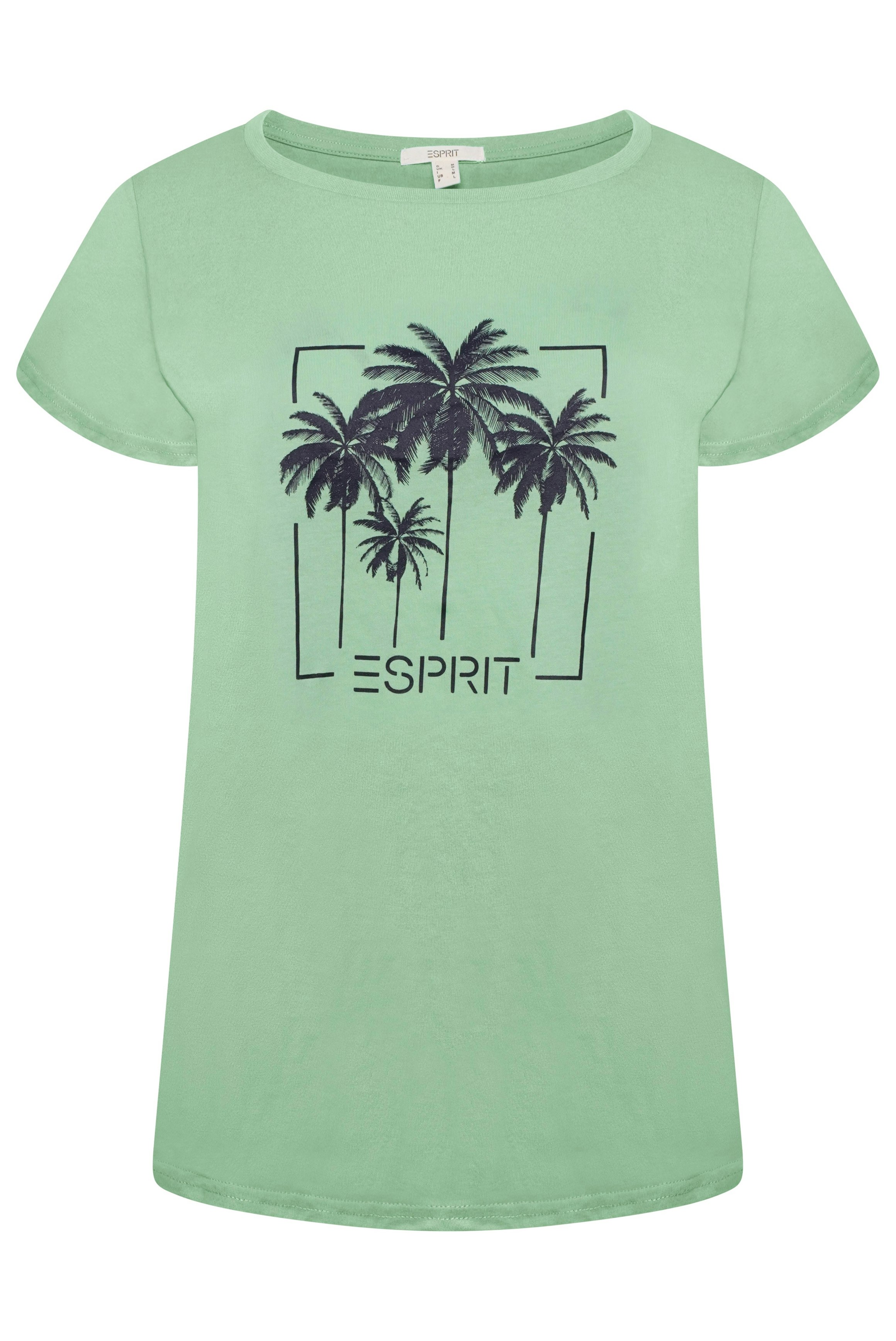 Esprit Women's Green T-Shirt Pattern 7 - S