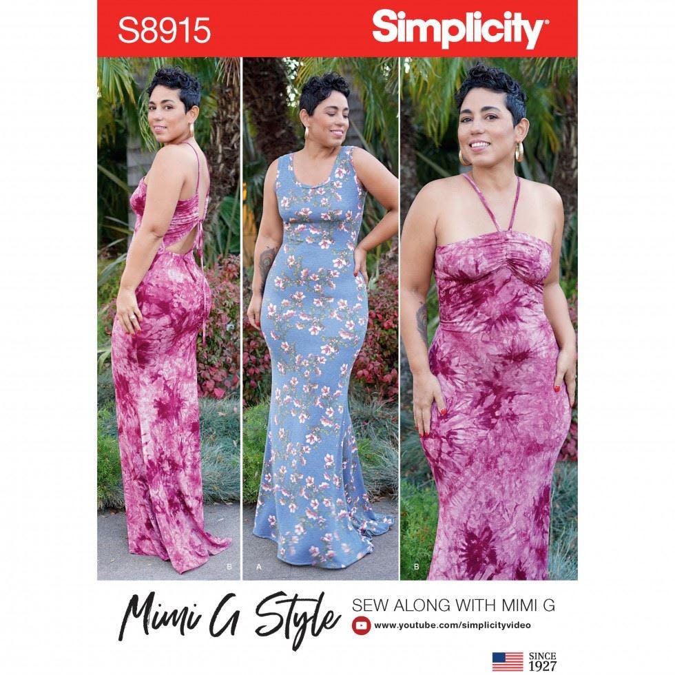 Simplicity Women's Sewing Pattern 8915, Dresses For Bb (20W-22W-24W-26W-28W) - Intermediate - Bb (20W-22W-24W-26W-28W)