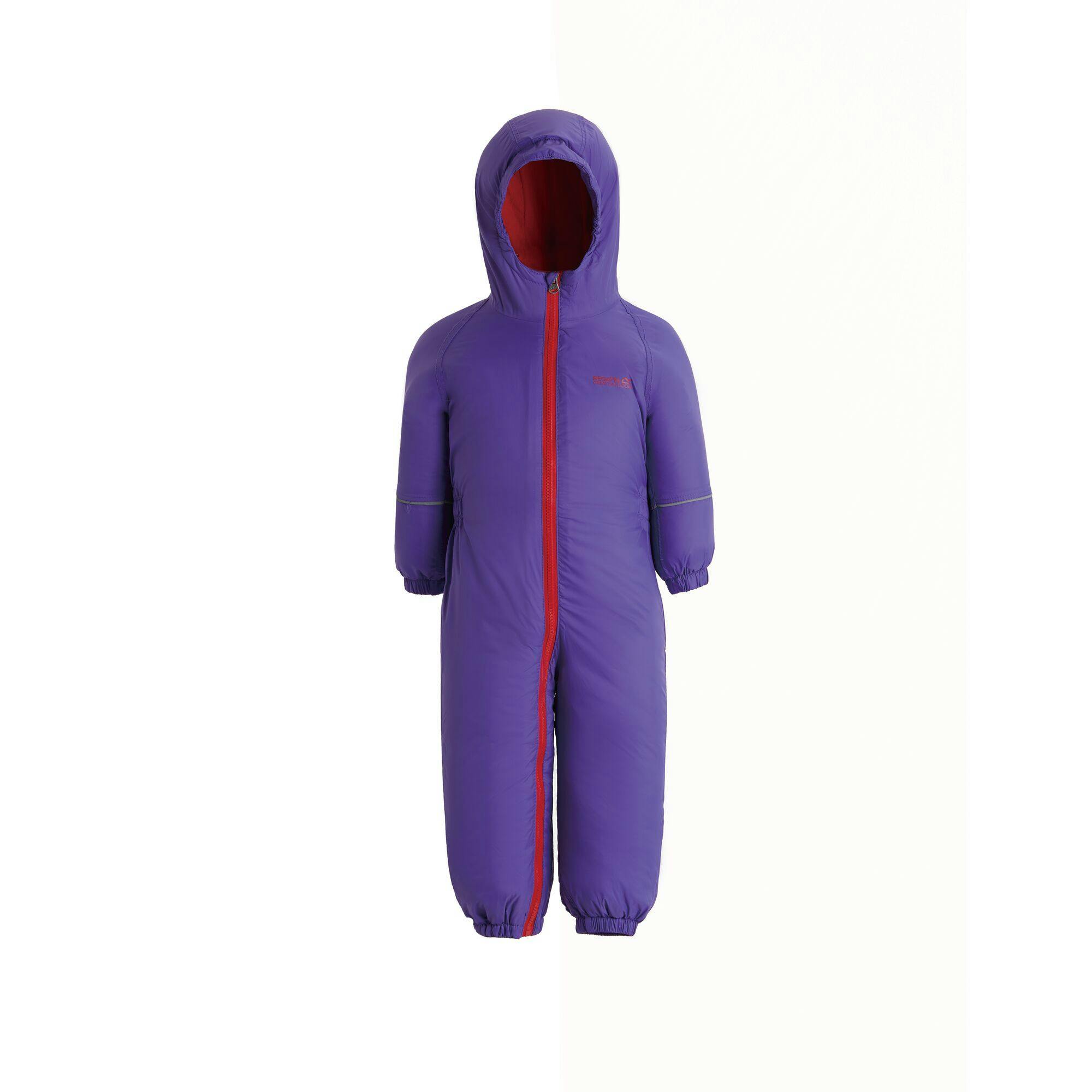 Regatta Great Outdoors Childrens Toddlers Splosh Iii Waterproof Rainsuit - Peony - 6-12M - Peony - 100% Polyester