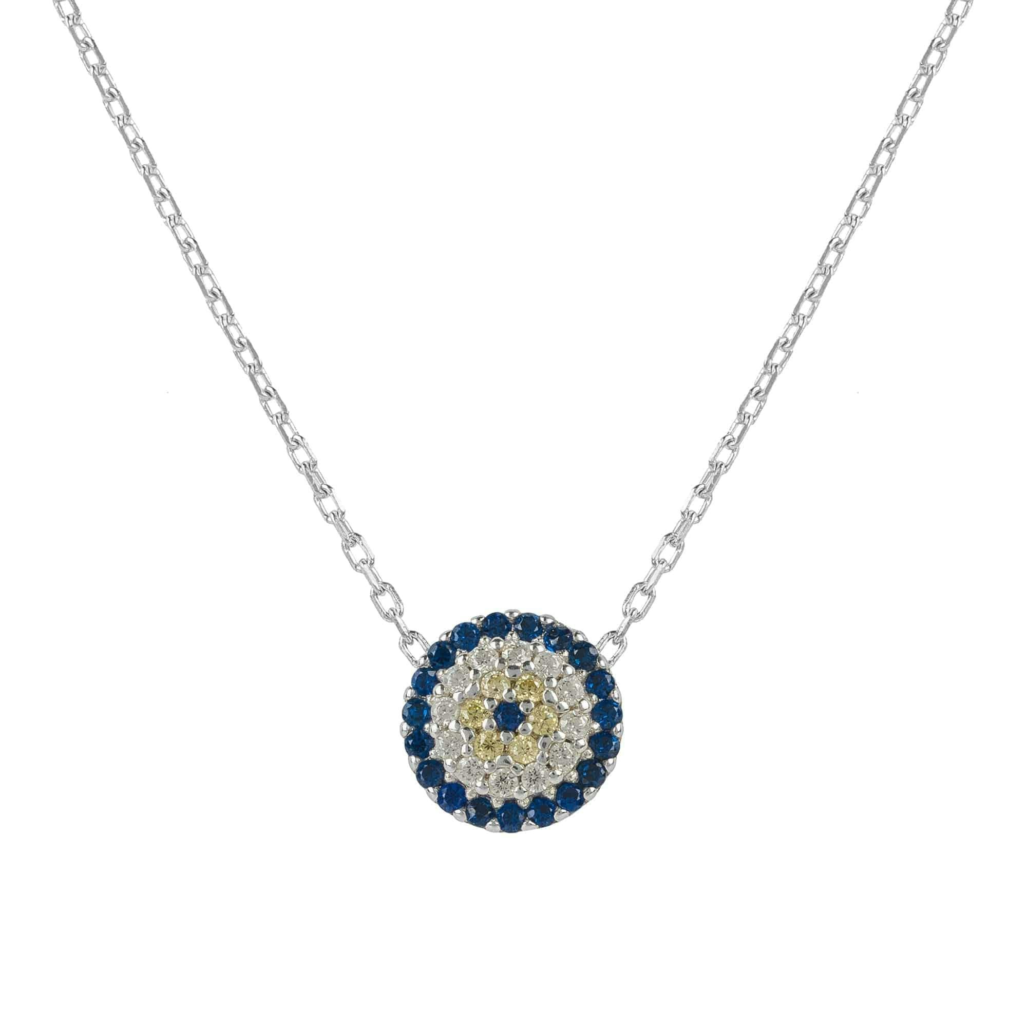 Latelita Silver Evil Eye Necklace