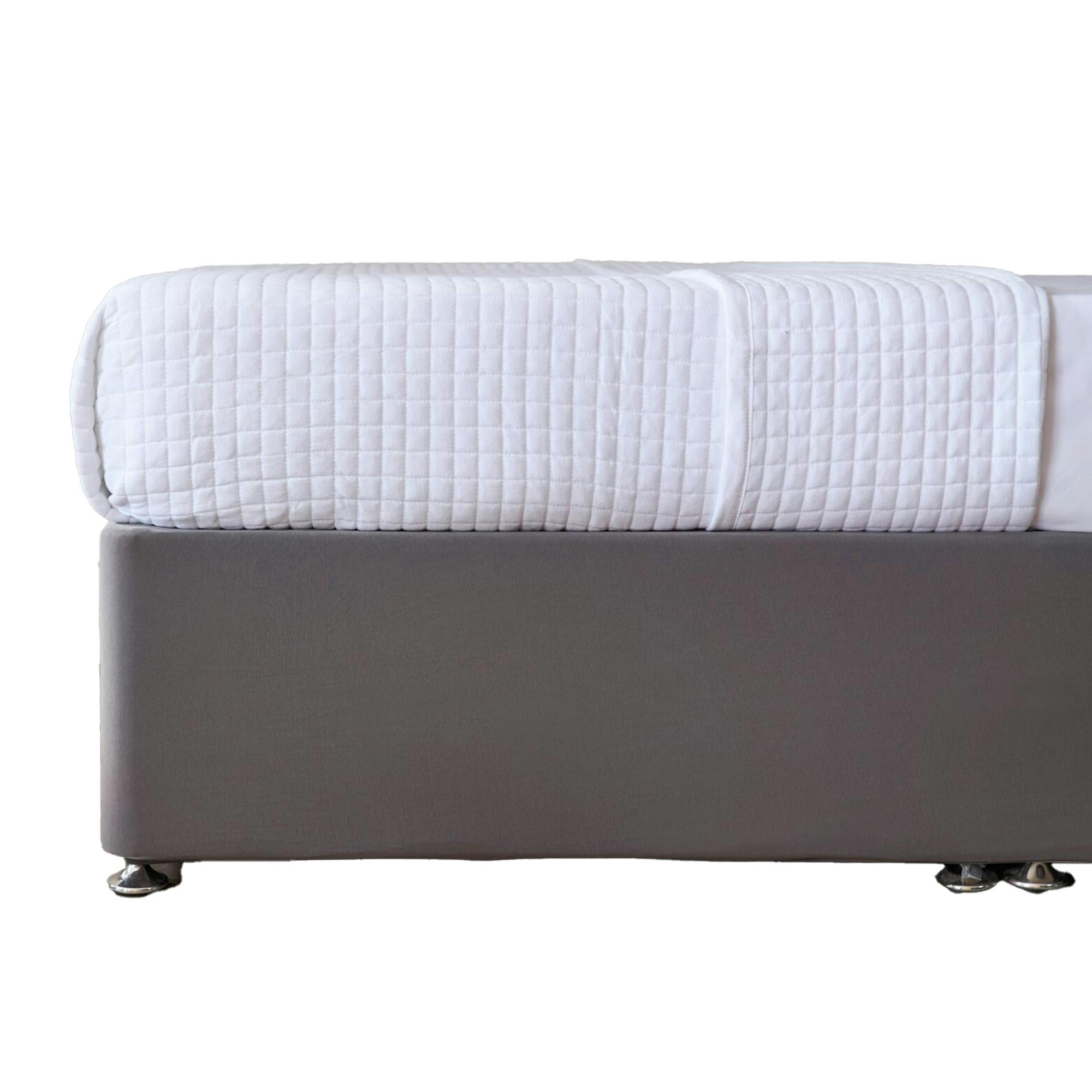 Belledorm Jersey Base Wrap - Charcoal - Double - Charcoal - 100% Cotton