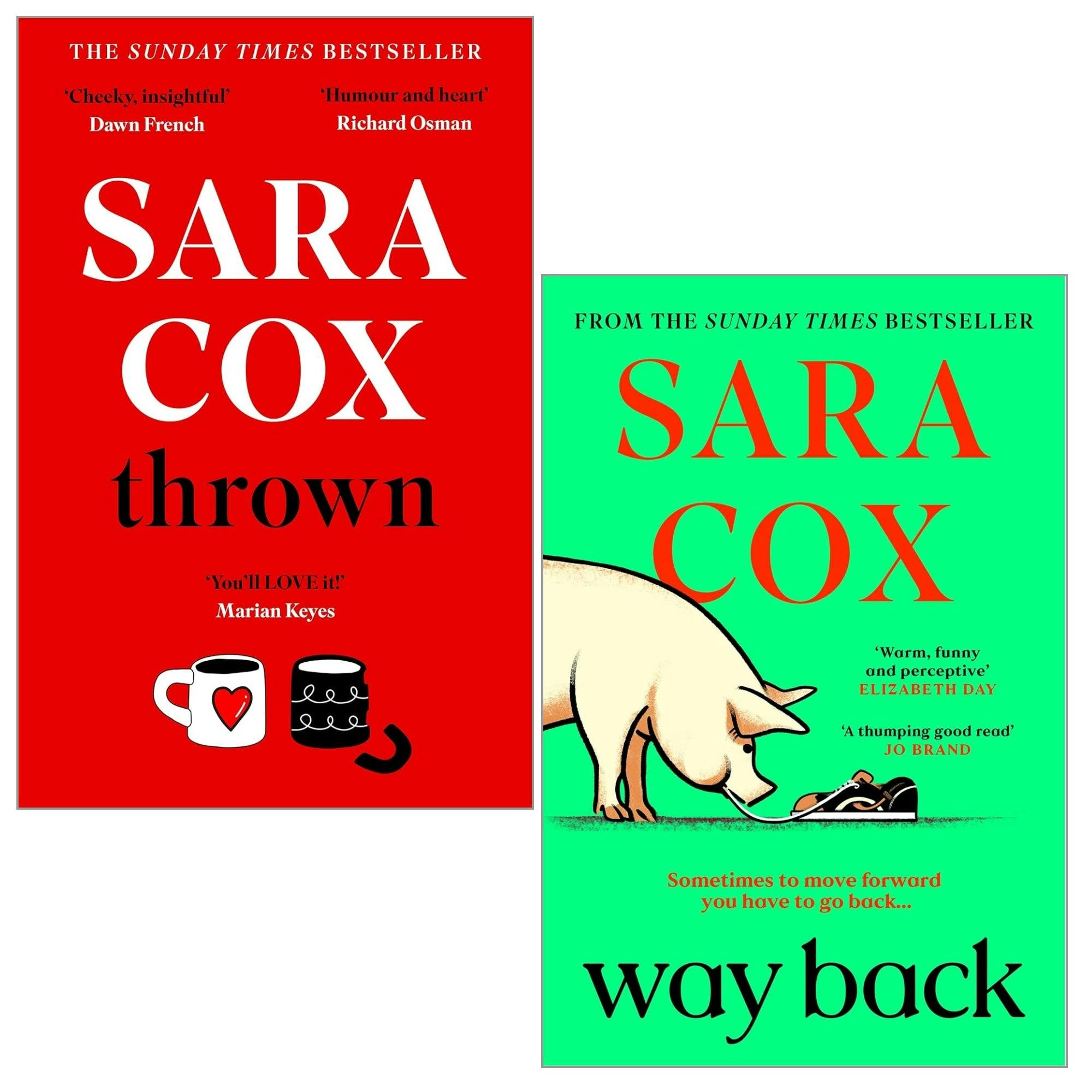 Various Publishers Women's Sara Cox 2 Books Collection Set (Way Back & Thrown) | Contemporary Romance Fiction