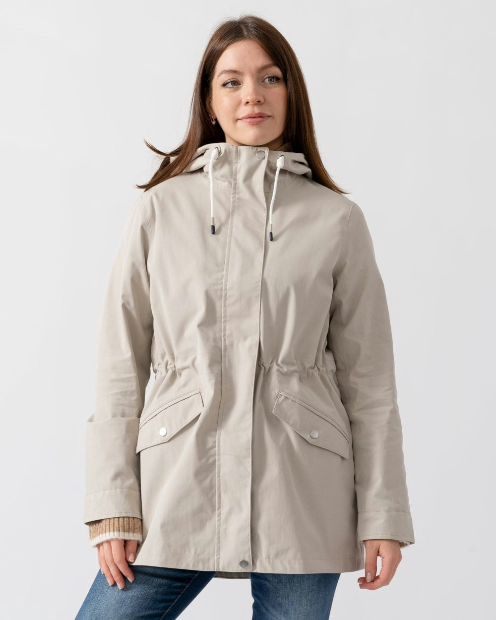 Joules Women's Portwell Raincoat - Neutral - Neutral - Uk12 Eu40 Us8