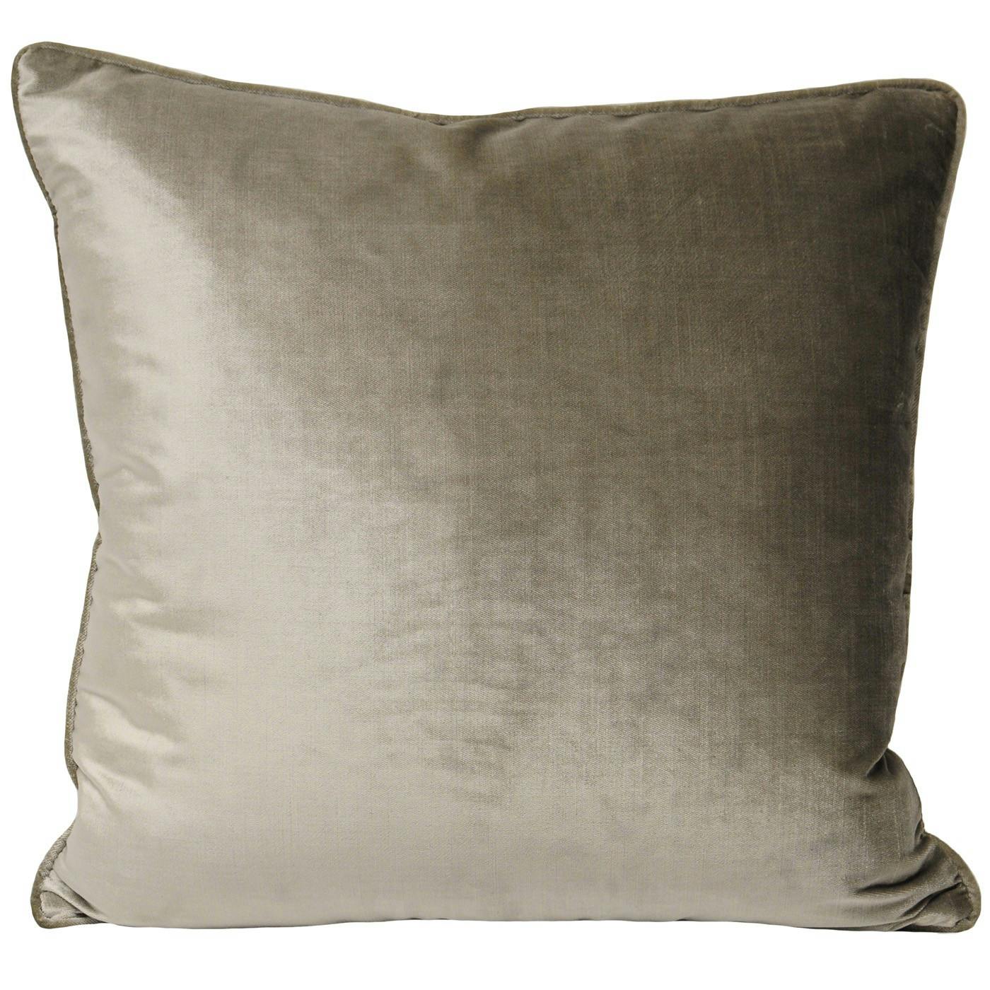 Riva Home Luxe Velvet Cushion Cover - Mink - 55 X 55Cm - Mink - 100% Polyester