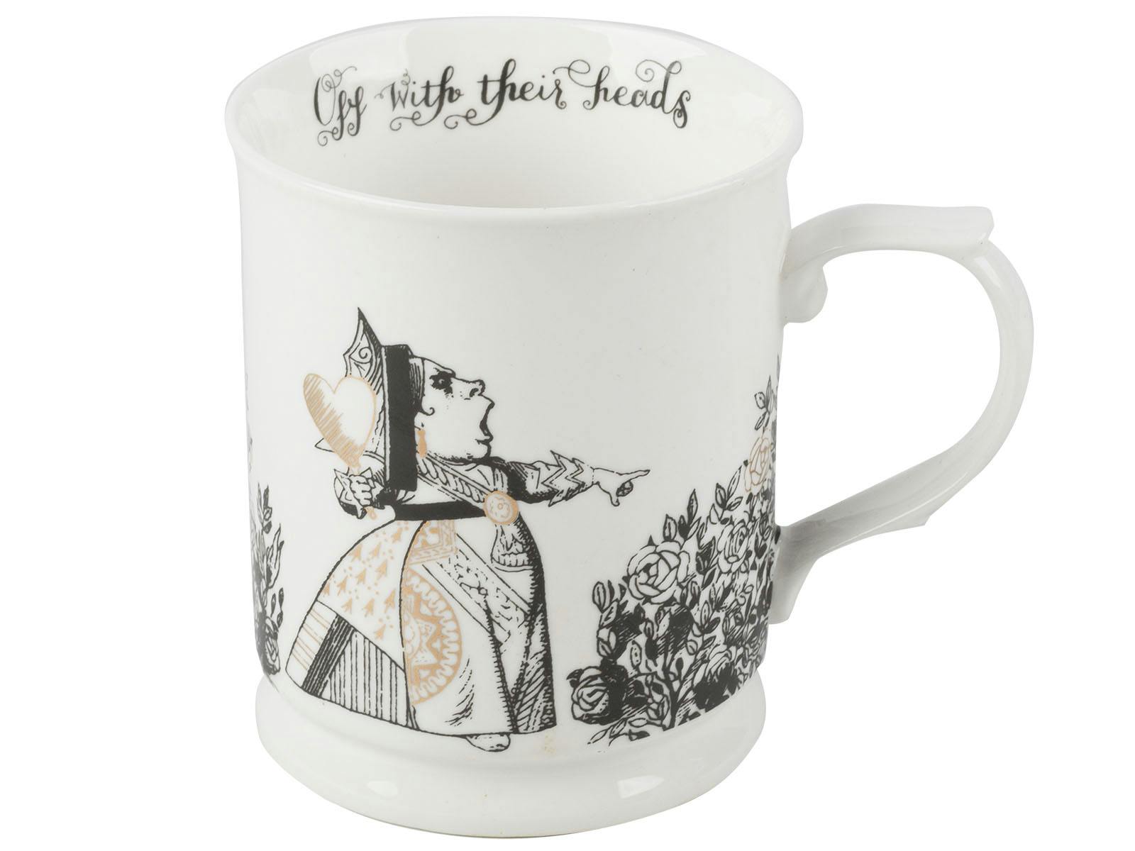 Rackhams White Victoria And Albert Alice In Wonderland Tankard Mug - Fine China - Mug
