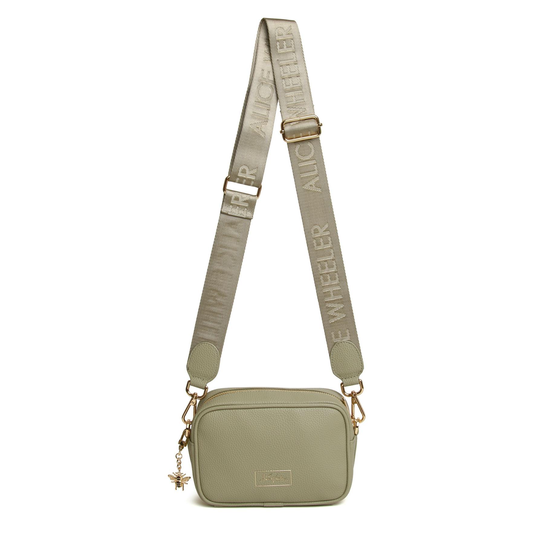 Alice Wheeler Gold Mini Soho Bee Crossbody Bag - Pistachio