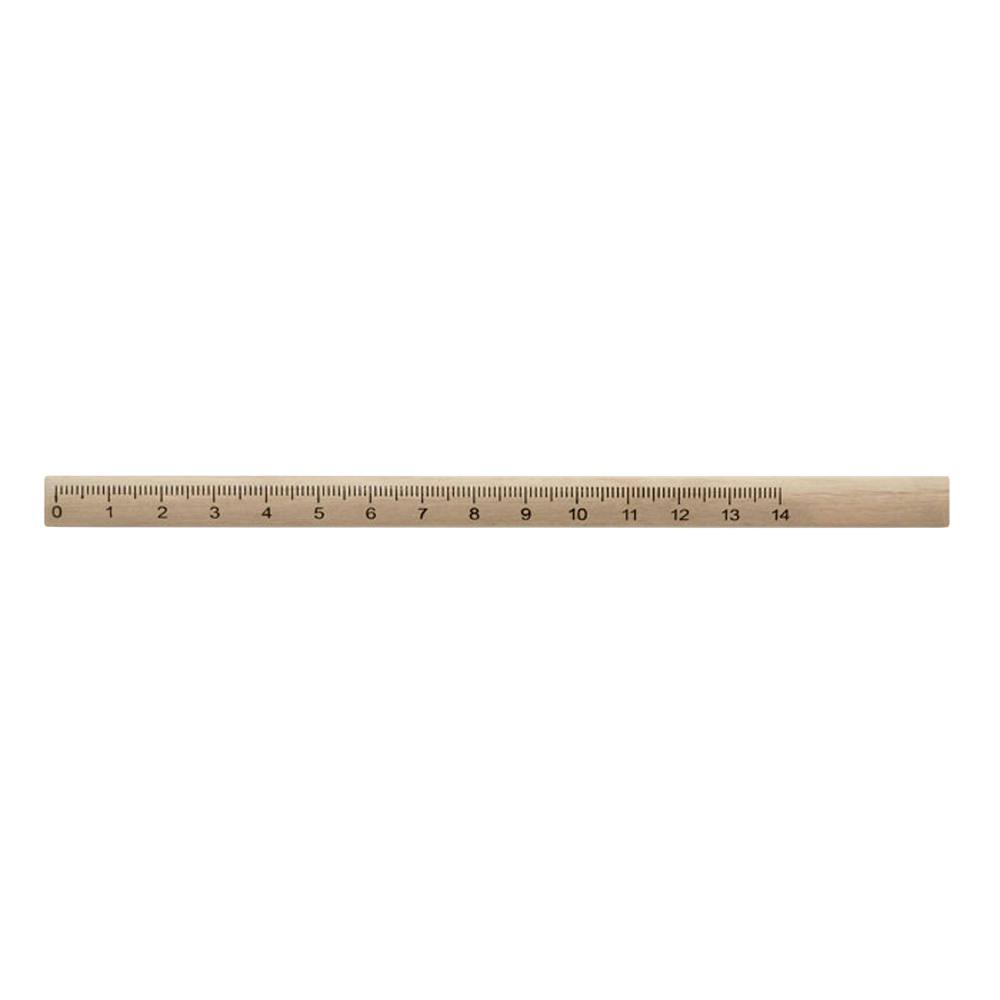 Midocean Maderos Pencil With Ruler - Wood