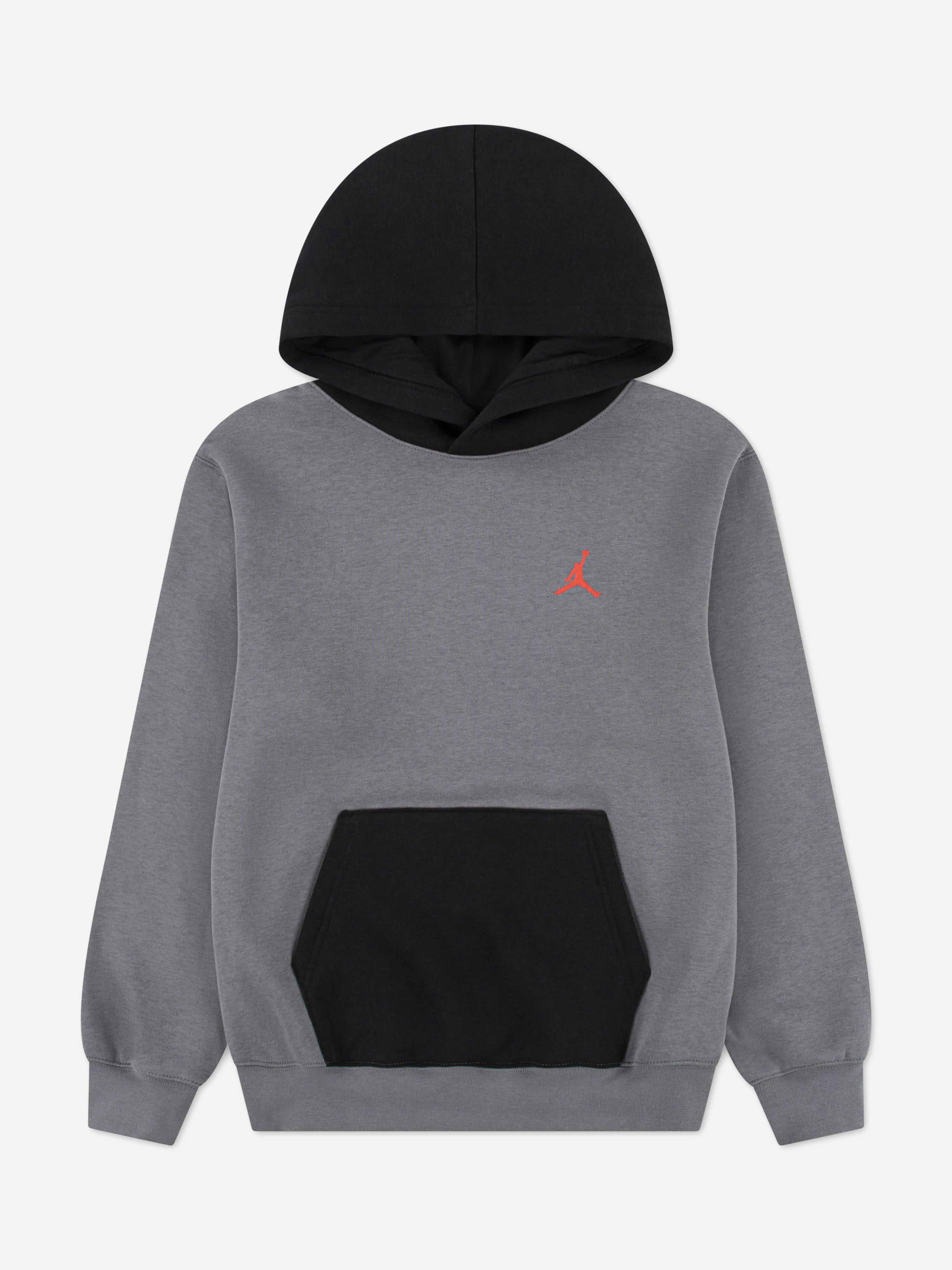 Jordan Boys Grey Mj Brooklyn Fleece Hoodie In - 12 - 13 Yrs