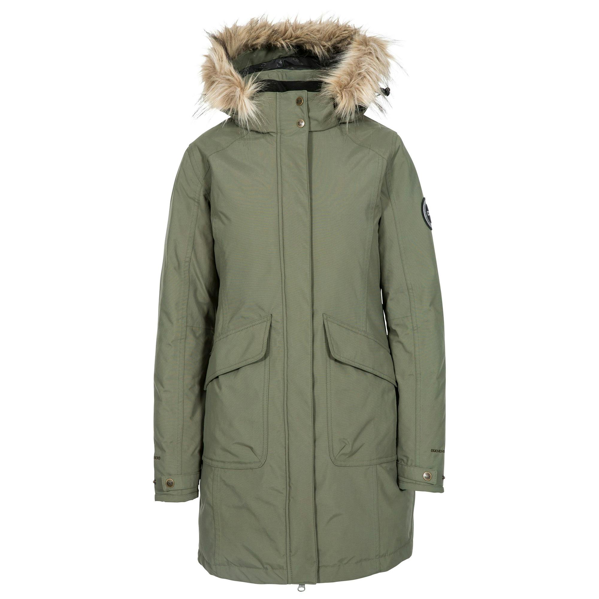 Trespass Women's / Bettany Dlx Down Jacket - Basil - Xs - Basil - 40% Down/25% Polyamide/25% Polyester/10% Feathers