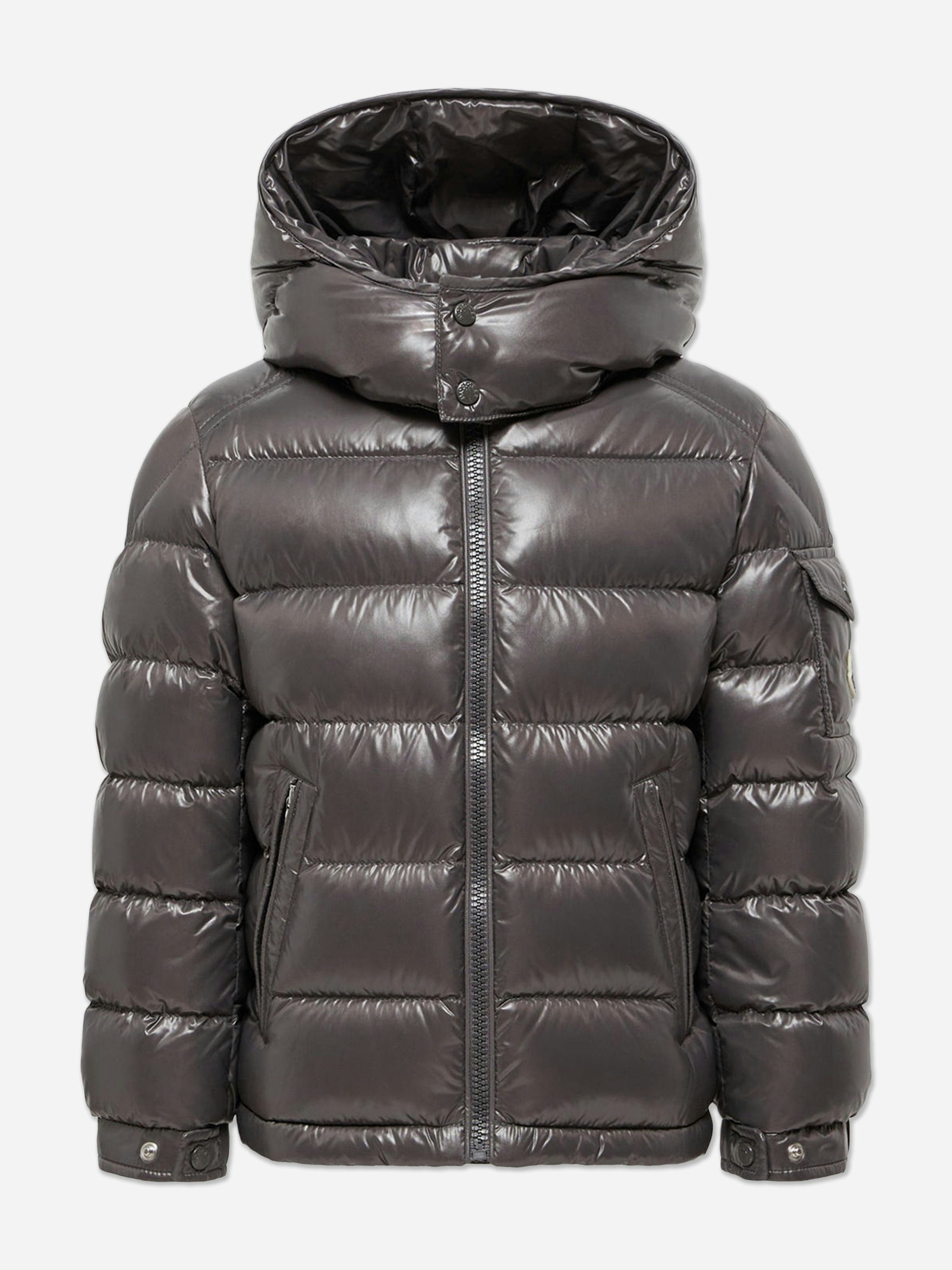 Moncler Enfant Boys Grey Kids Down Padded Maya Jacket In - 4 Yrs