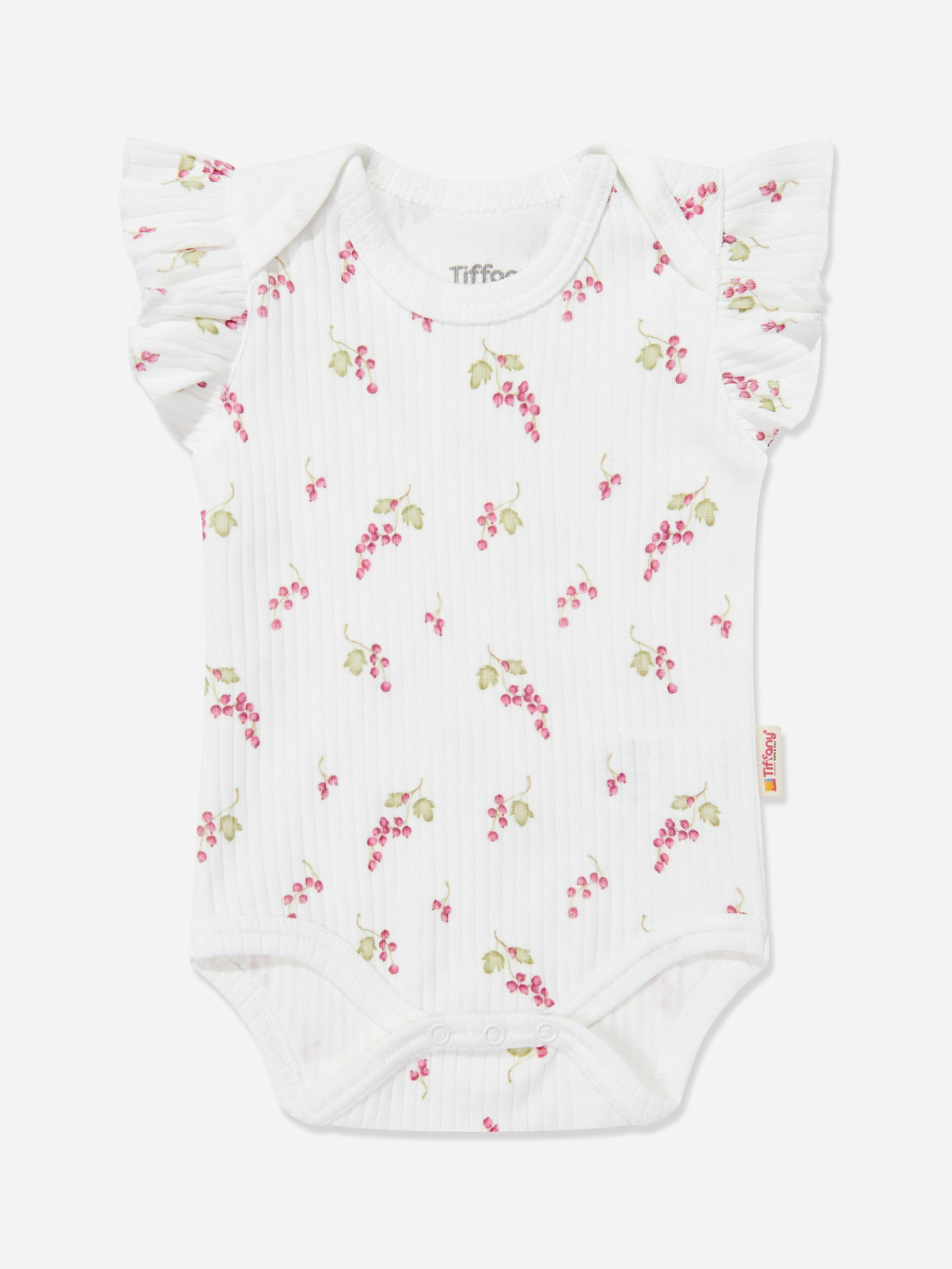 Tiffany Women's Purple/Ivory Baby Girls Grape Bodysuit In - 18 - 24 Mths