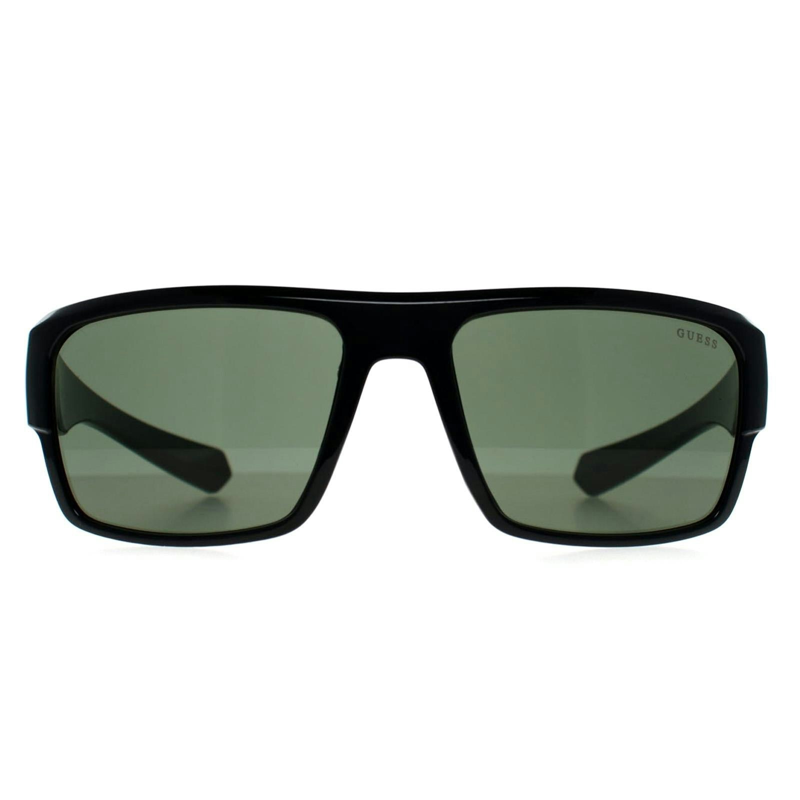 Guess Men's Black Gf5115 Shiny Sunglasses