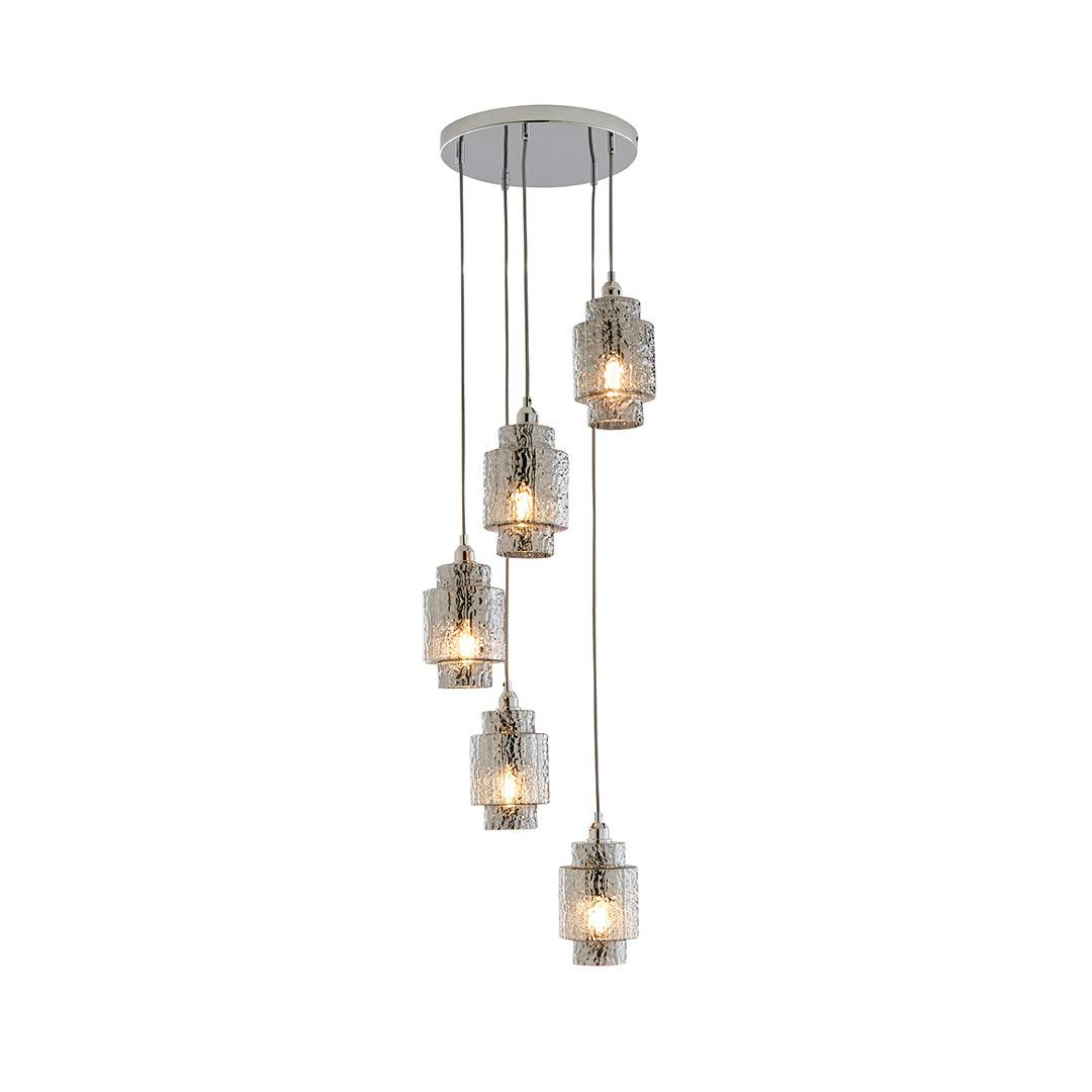Pagazzi Lighting Light Pagazzi Ing Evelle 5- Chrome Cascading Pendant