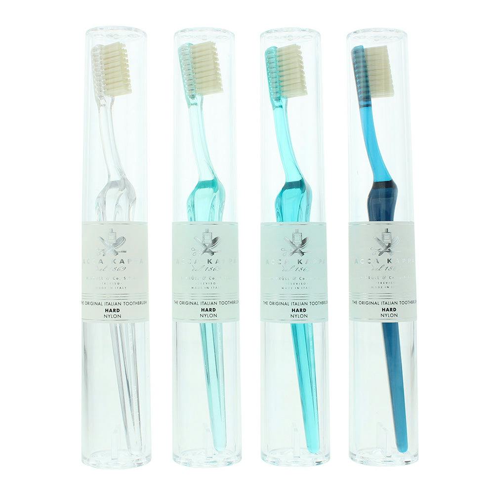 Acca Kappa Blue Lympio Ocean Nylon Hard Toothbrush