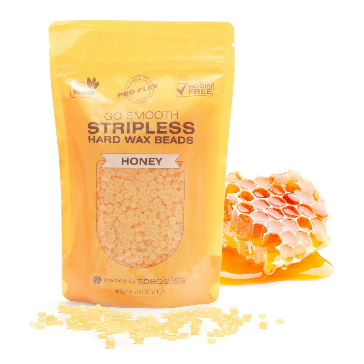 Rio Honey Go Smooth Stripless Hard Wax Beads (500G) - 1 X 500G - Honey