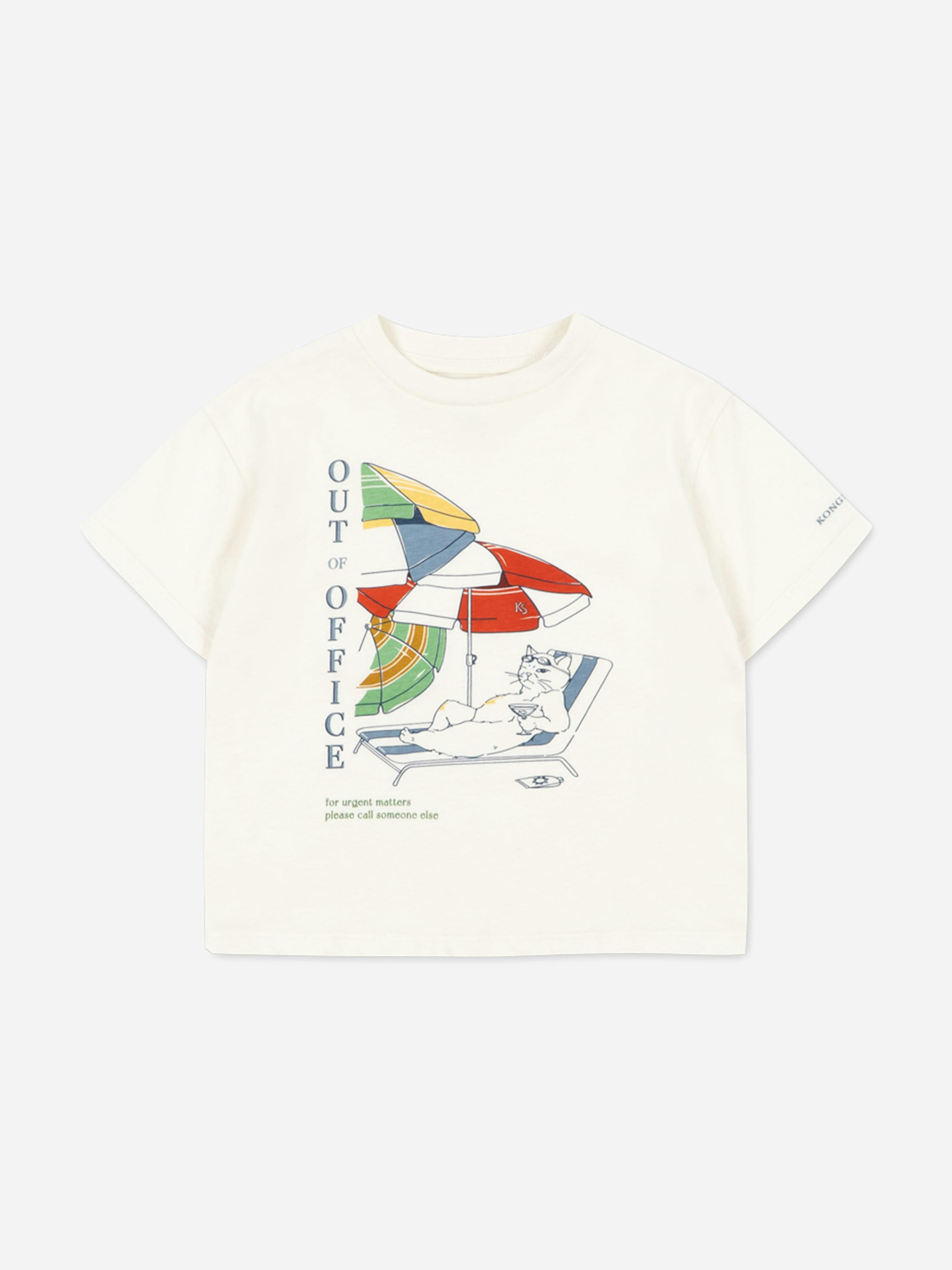 Konges Slojd Boys Ivory Konges Sløjd Famo T-Shirt In - 2 Yrs