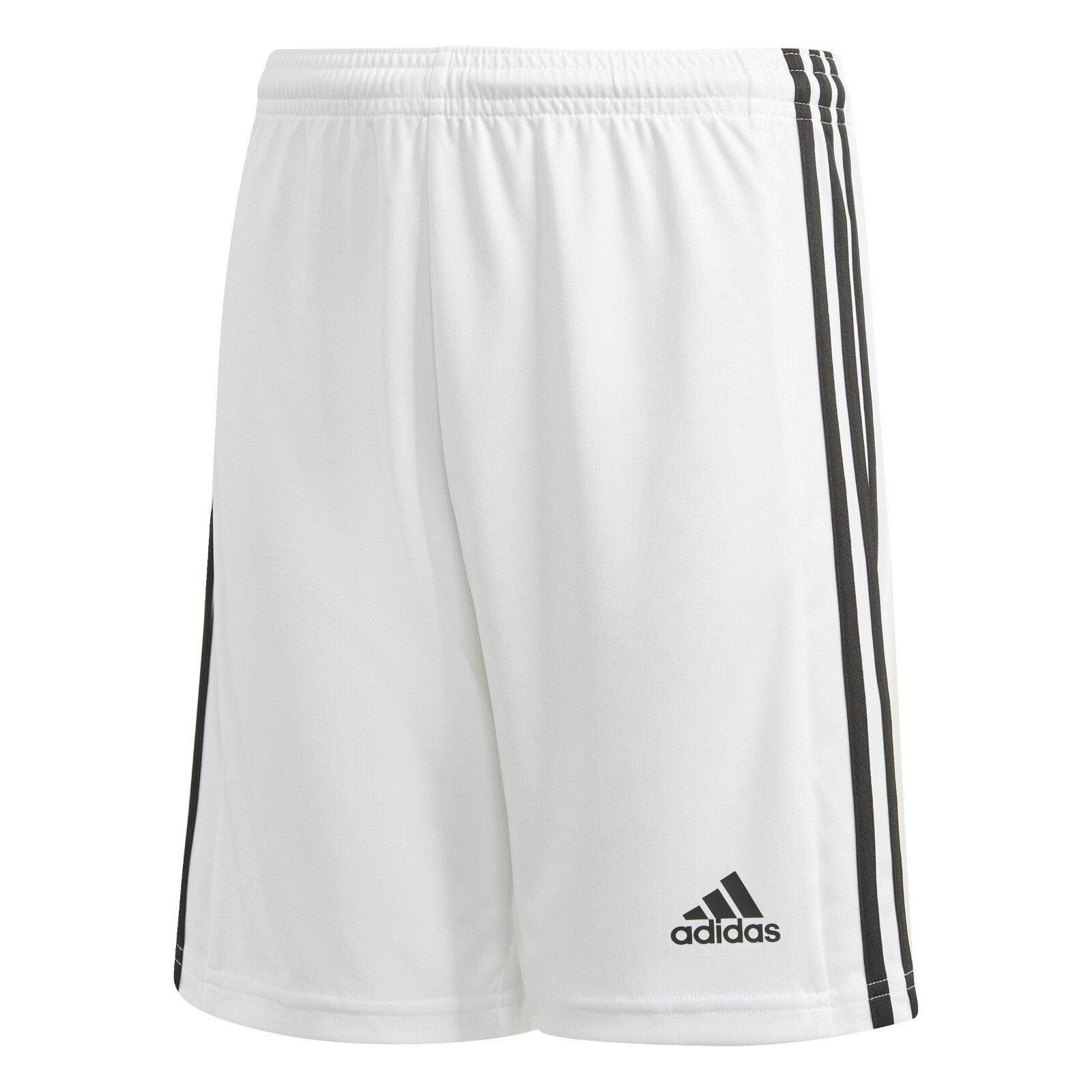 Adidas Boys White / Girls Squadra 21 3 Stripes Shorts Gn5766 - 164 13-14 Years