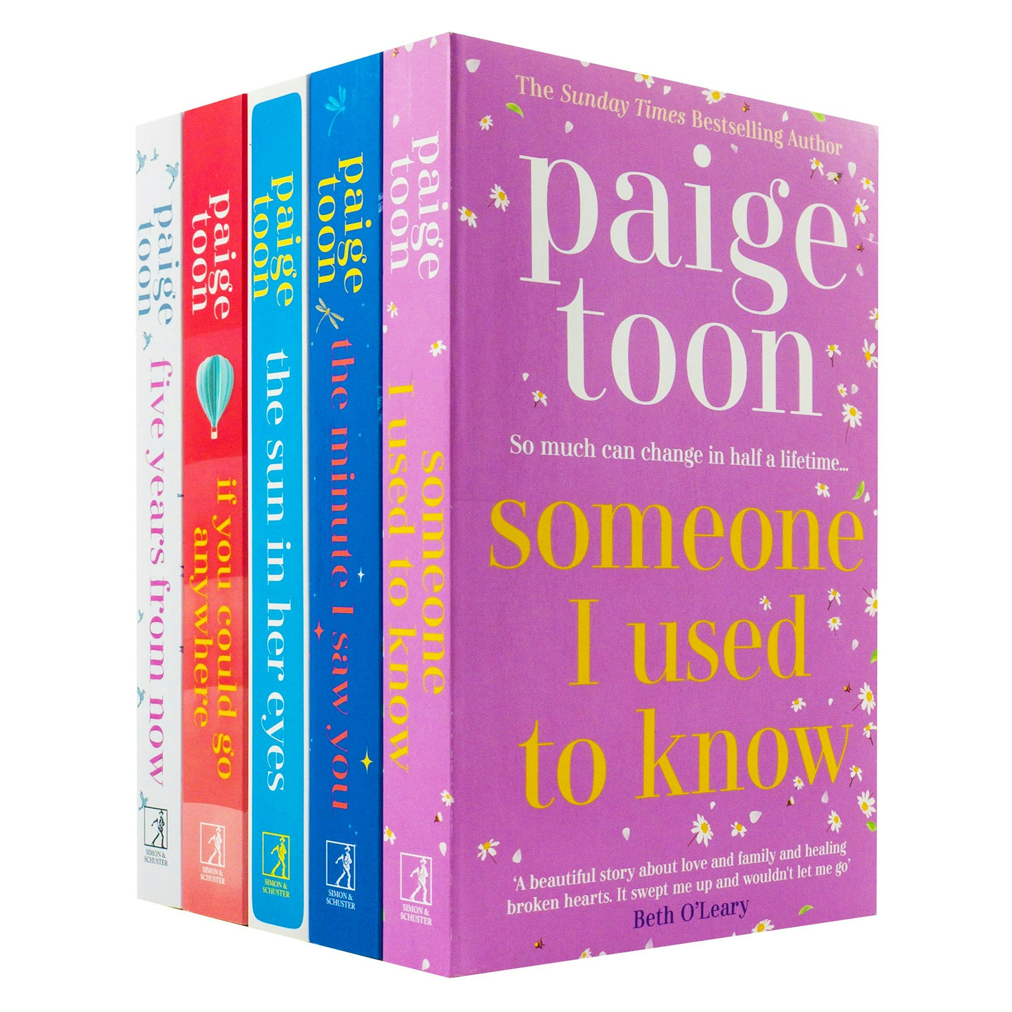 Simon & Schuster Paige Toon 5 Book Set Someone I Used To Know, The Minute I Saw You, The Sun In Her Eyes & More