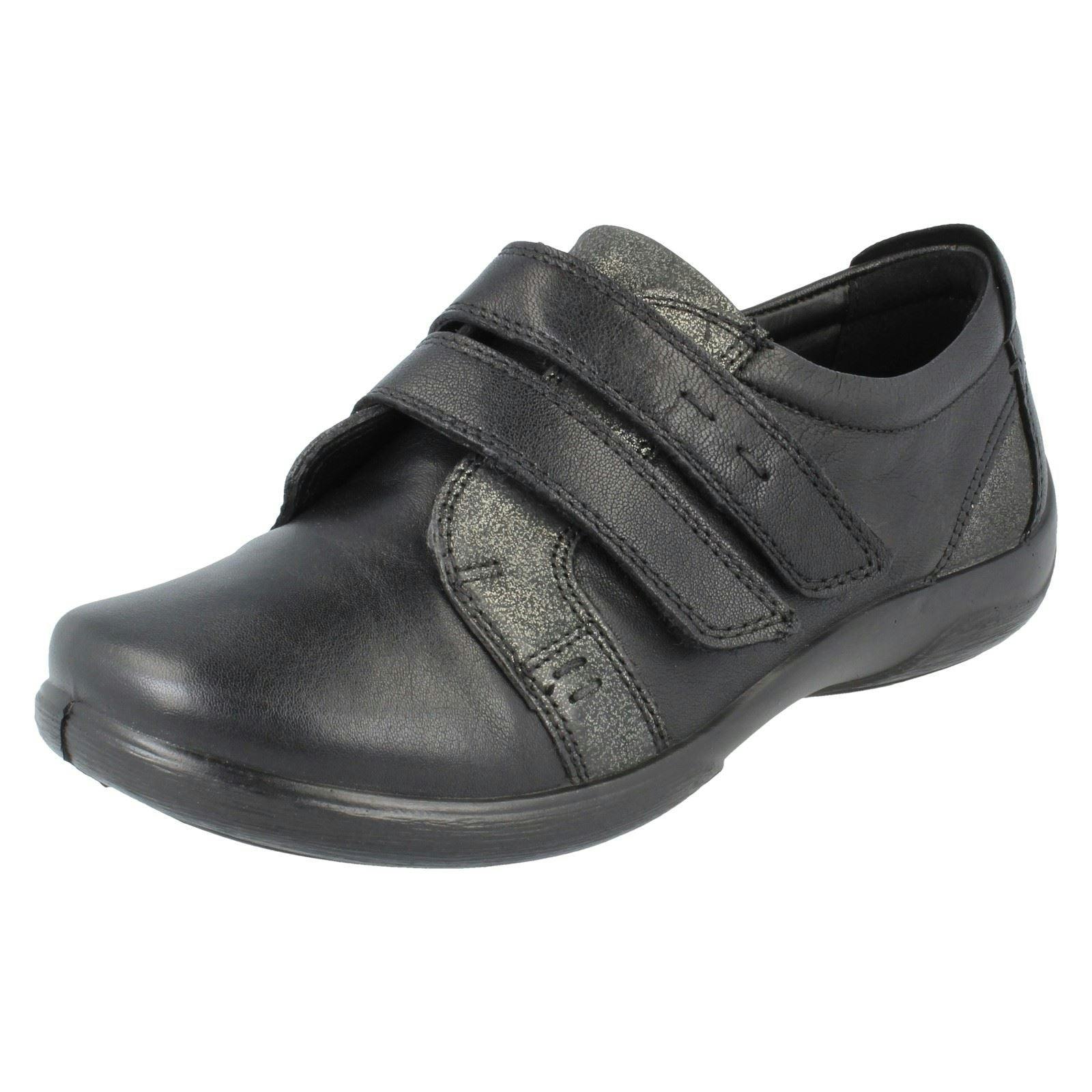 Padders Women's Black Hook And Loop Shoes Piano - Uk 3