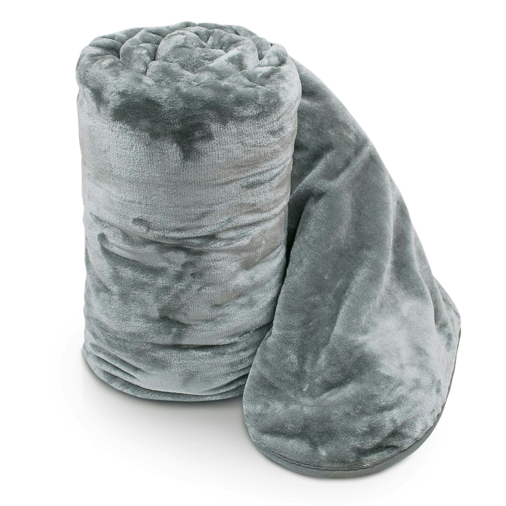 Rackhams Silver Mink Flannel Throw - 150Cm X 200Cm
