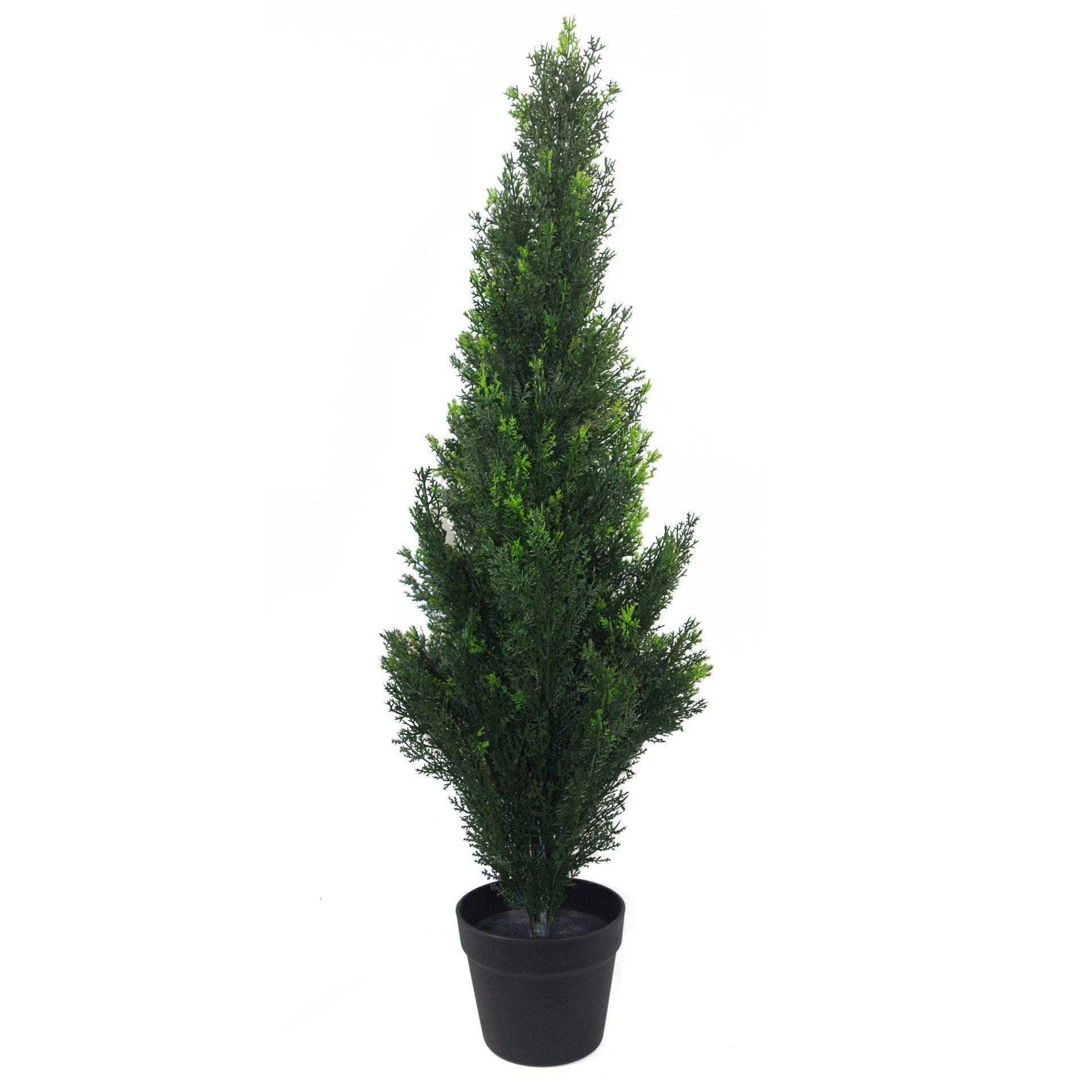 Leaf Green 90Cm Artificial Cedar Cypress Topiary Uv Resistant - 90Cm - 90Cm