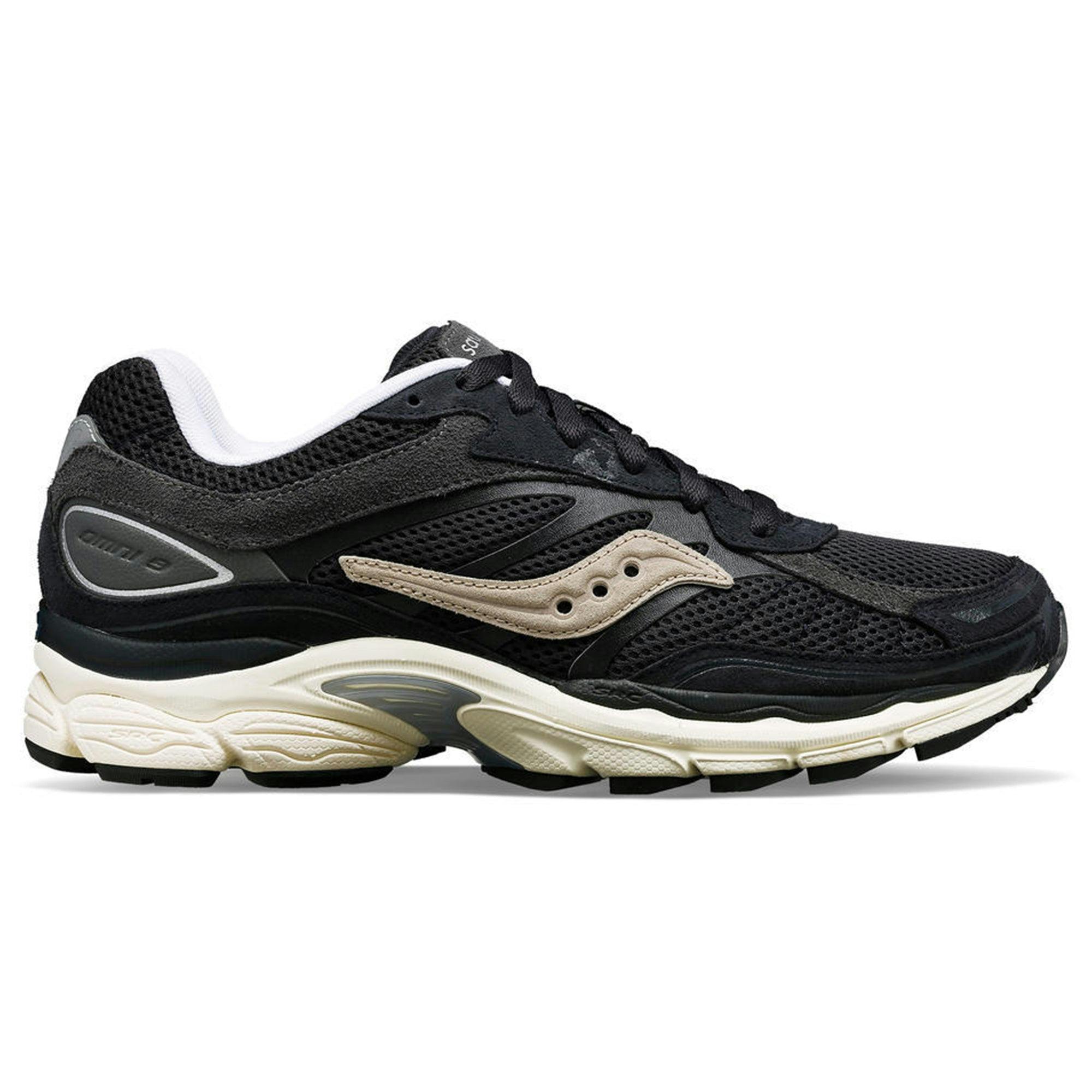 Saucony Originals Men's Grey Saucony Pro Grid Omni 9 Trainers - Navy/ - Uk 8