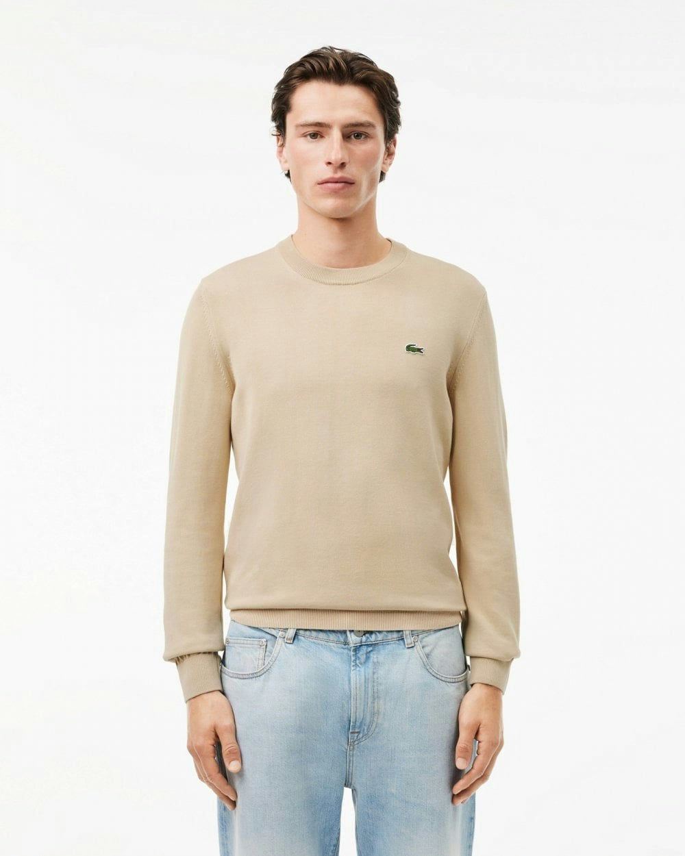 Lacoste Men's Organic Cotton Crew Neck Sweater - Viennese 02S - Viennese 02S - Xxl