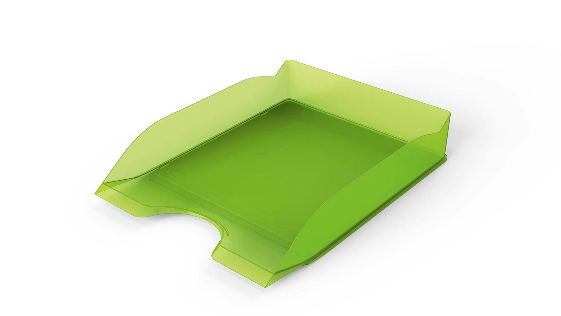 Rackhams Light/Green Stackable Letter Tray | Document Paper File | 6 Pack | A4+