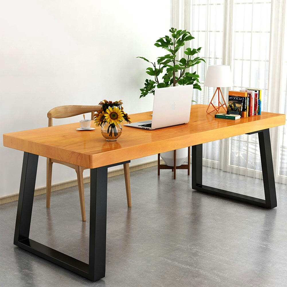 Rackhams Black 72/90 Cm Hight 2 Pcs Metallic Diy Table Legs Simple To Install - L70*W7*H90