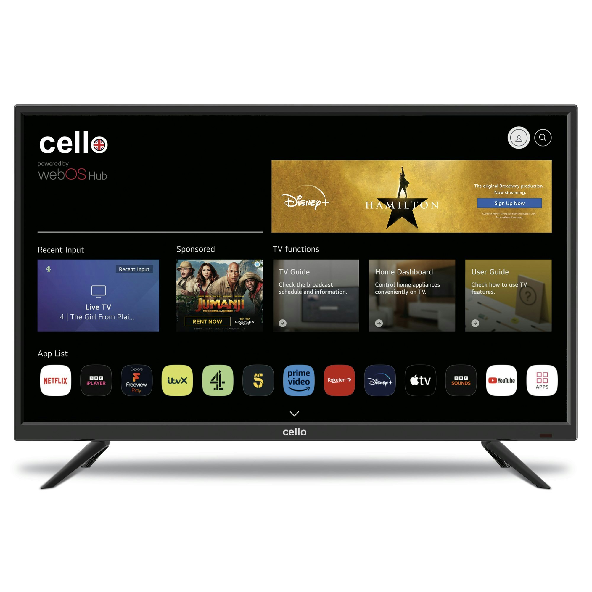 Cello 32" C3224wstrav 12 Volt Smart Tv Ultrafast Webos, Freeview Play Freesat, Bluetooth, 3Yr Warranty