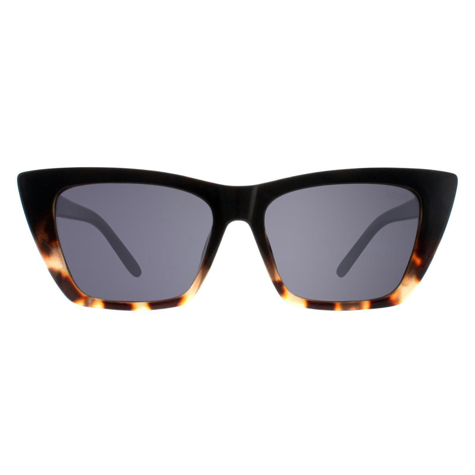 Atum Women's Grey Arid Shiny Gradient Demi Sunglasses